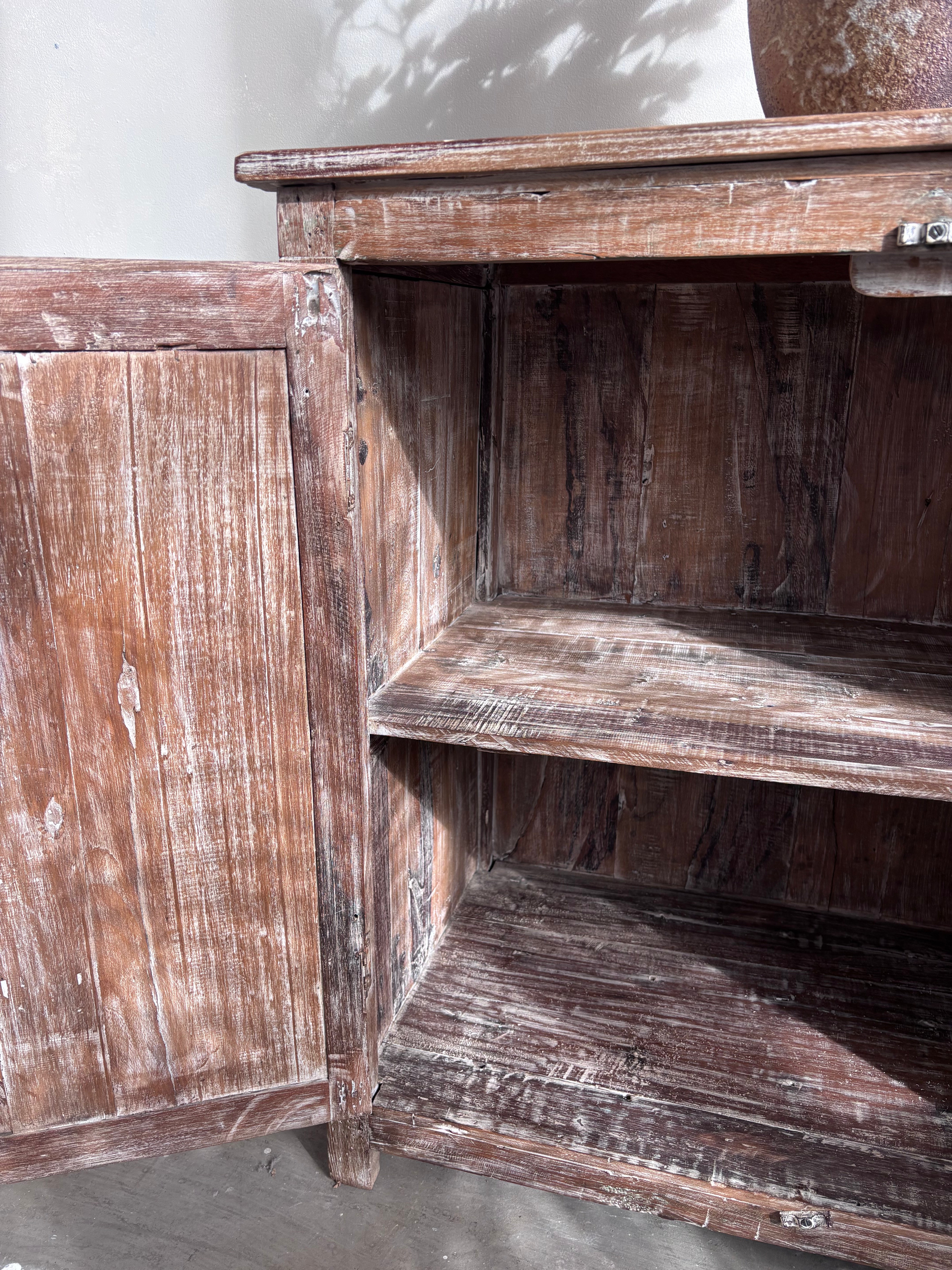 Vintage Indian Teak Cupboard.