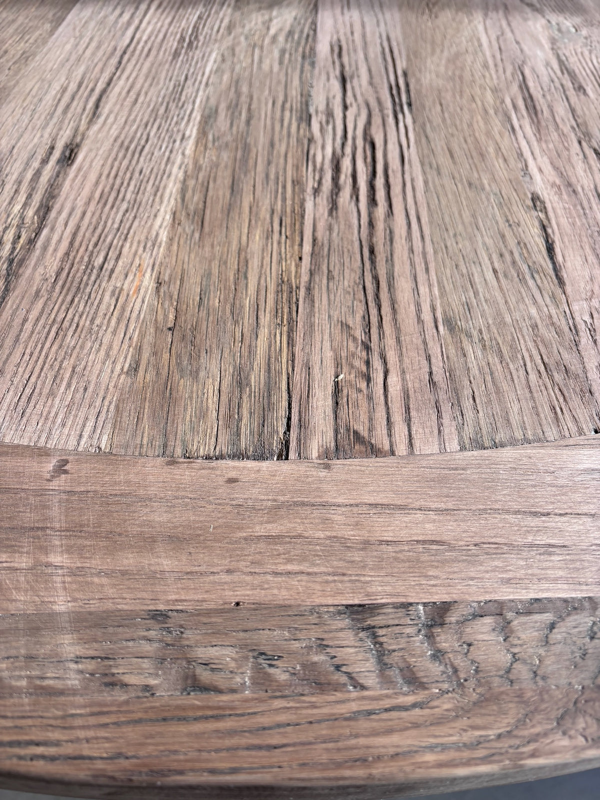 Reclaimed Oak Round Dining Table