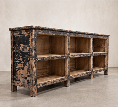 Large Antique Shop Counter