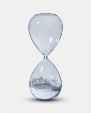 Silver Glitter 40cm Hour Glass