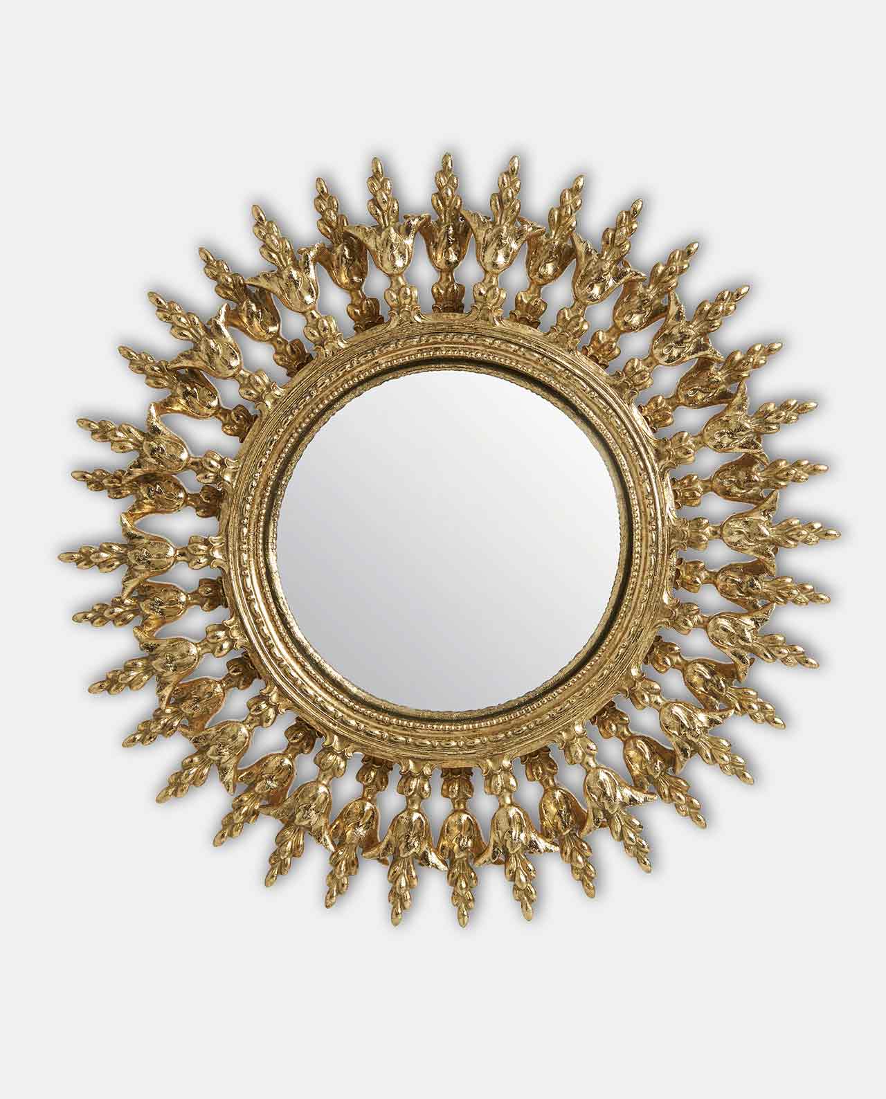 Gold Decorative Ornate Convex Mirror