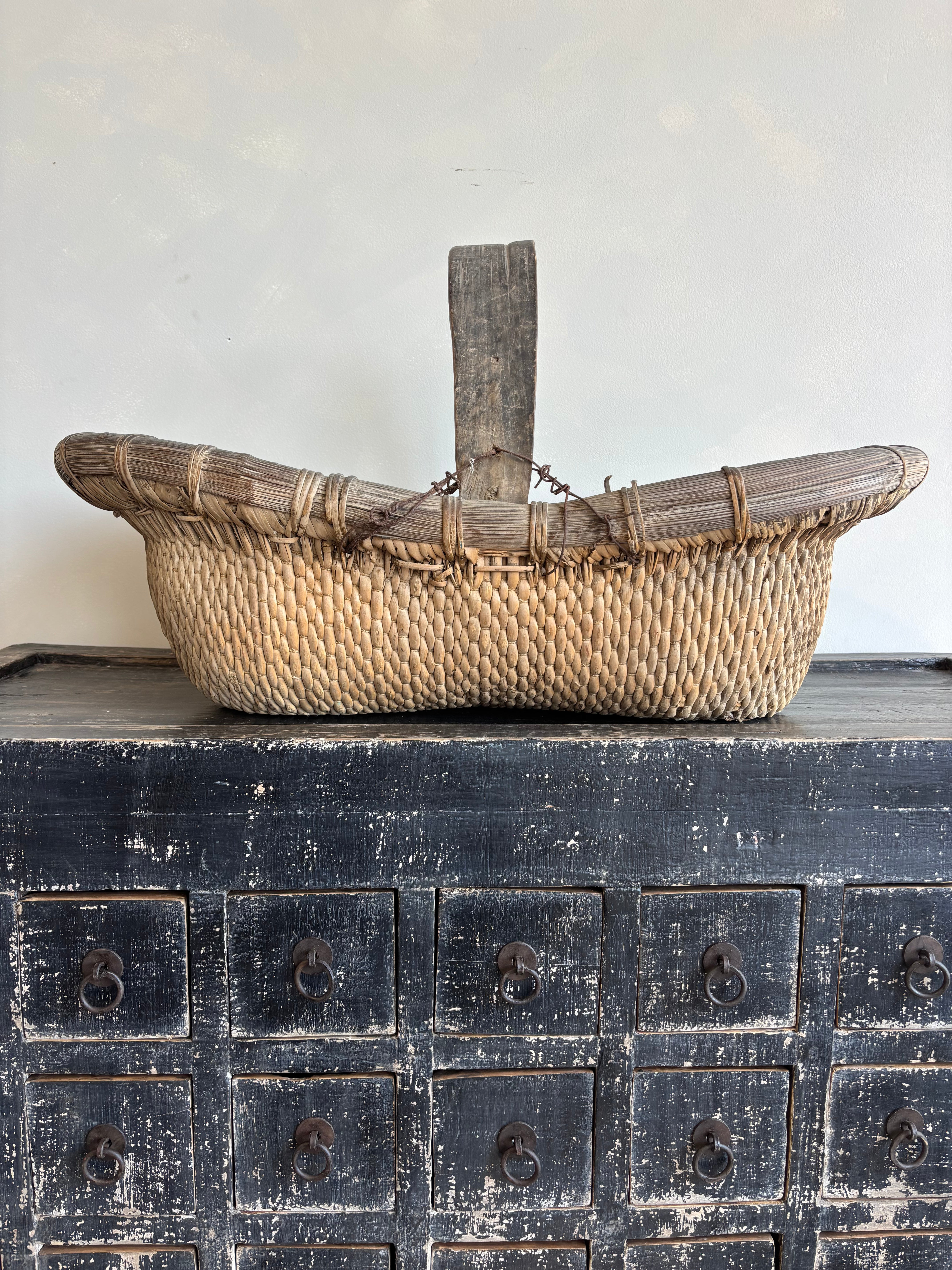 Vintage Flower Basket