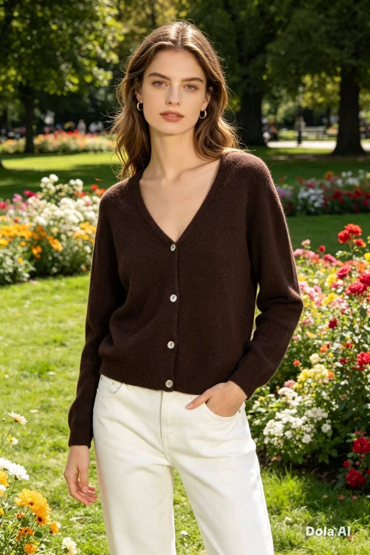Alpaca V-Neck Cardigan