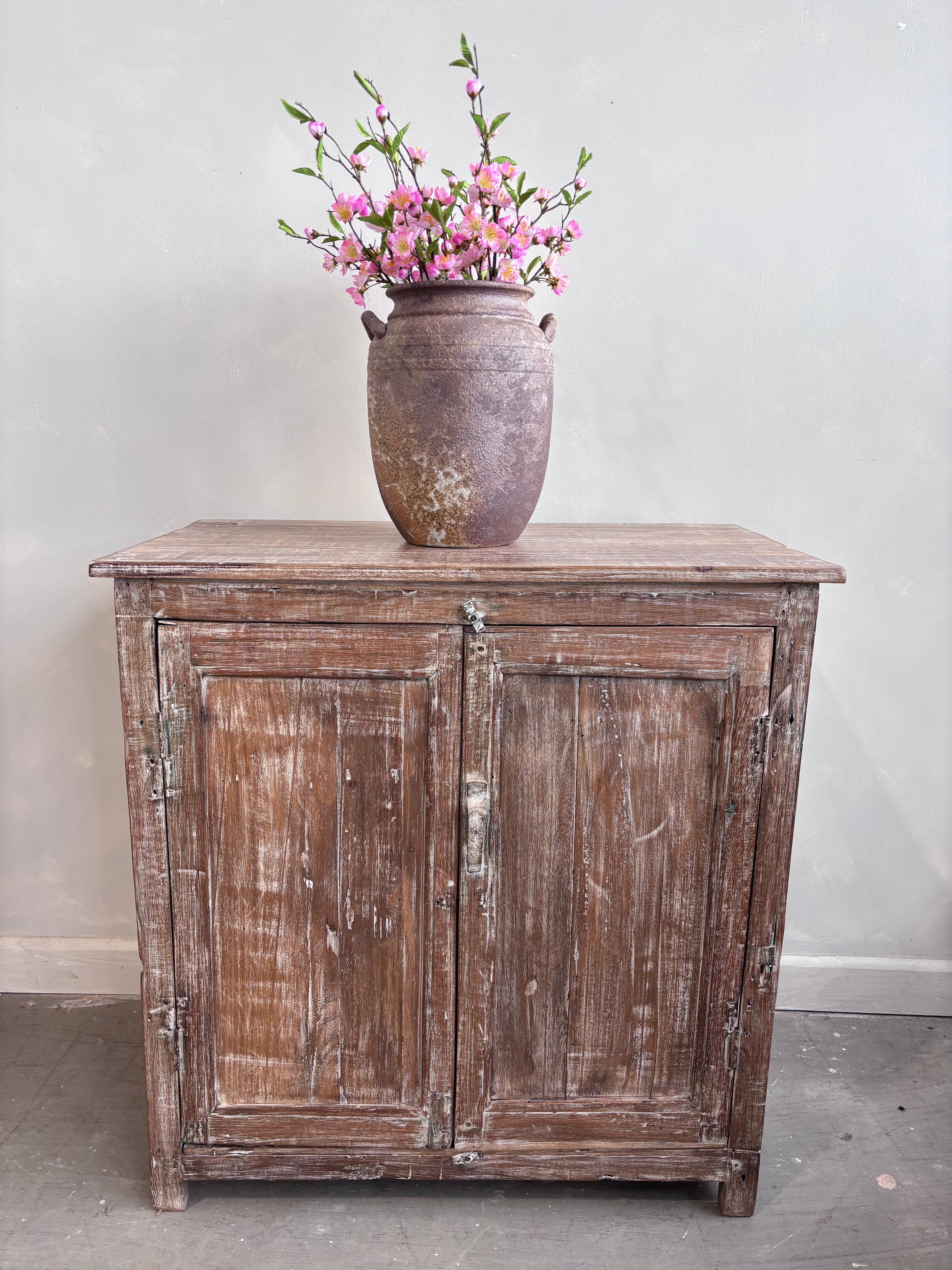 Vintage Indian Teak Cupboard.