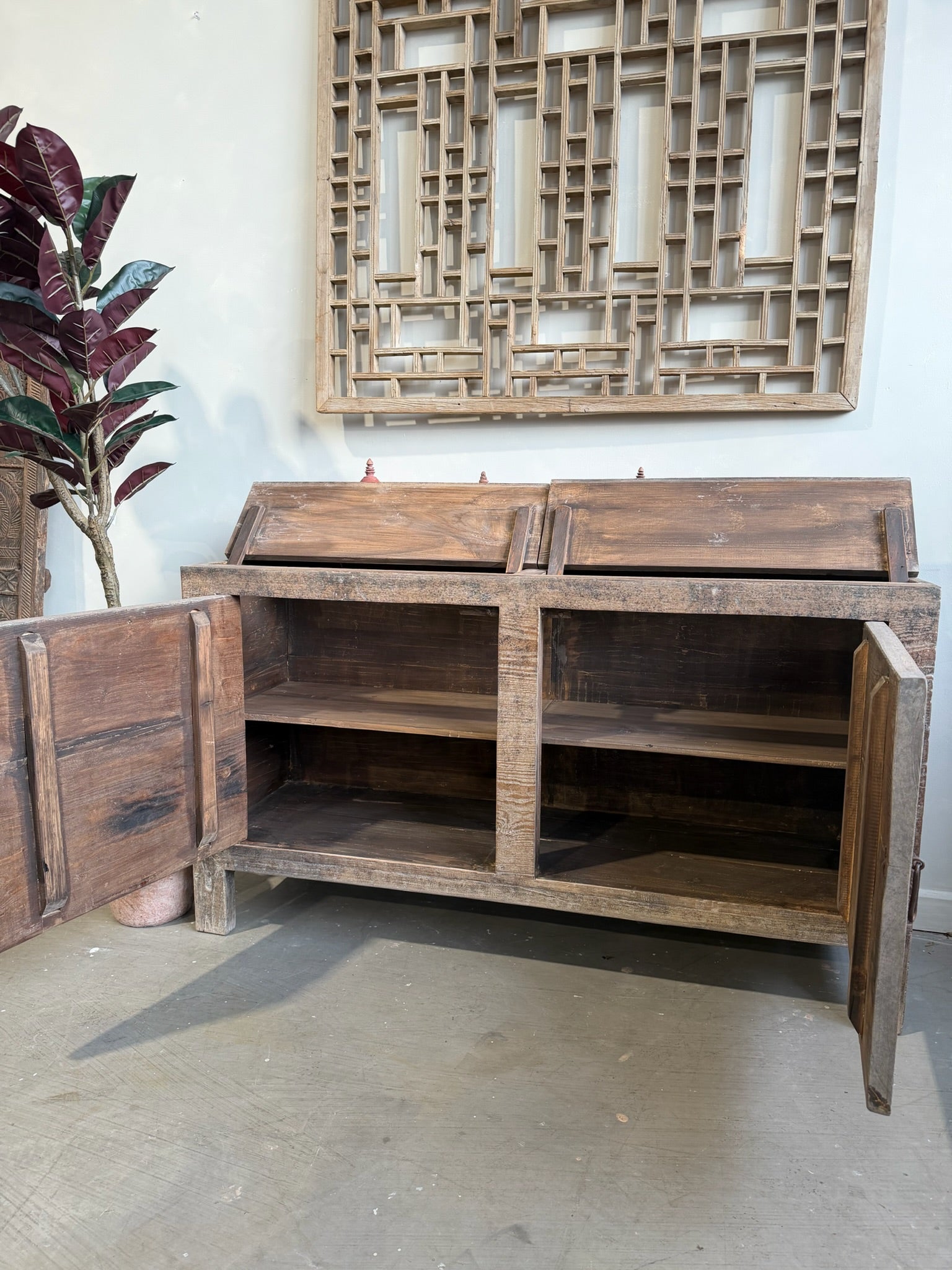 Antique Restored 2 Door Cabinet