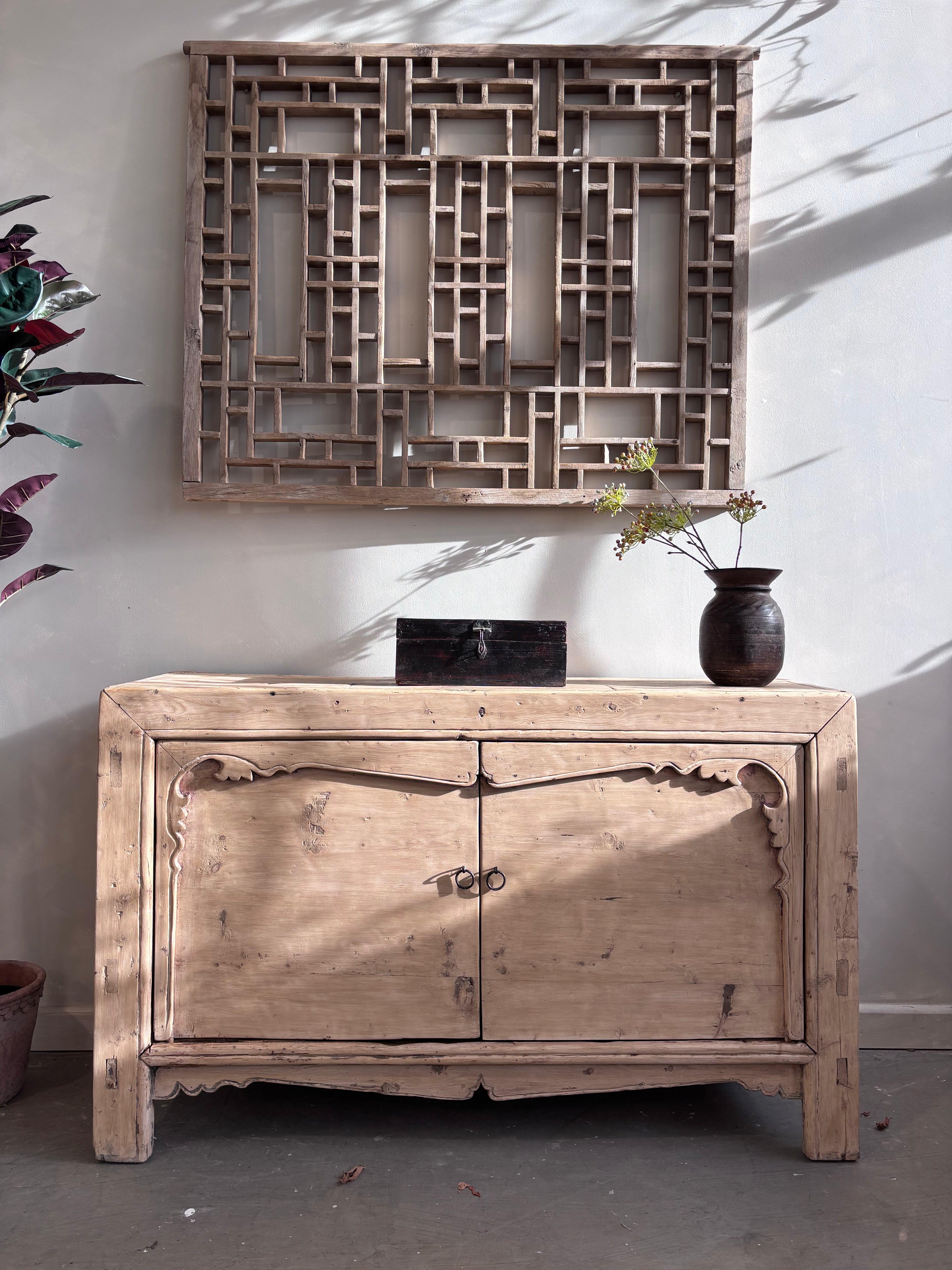 Antique Restored 2 Door Cabinet