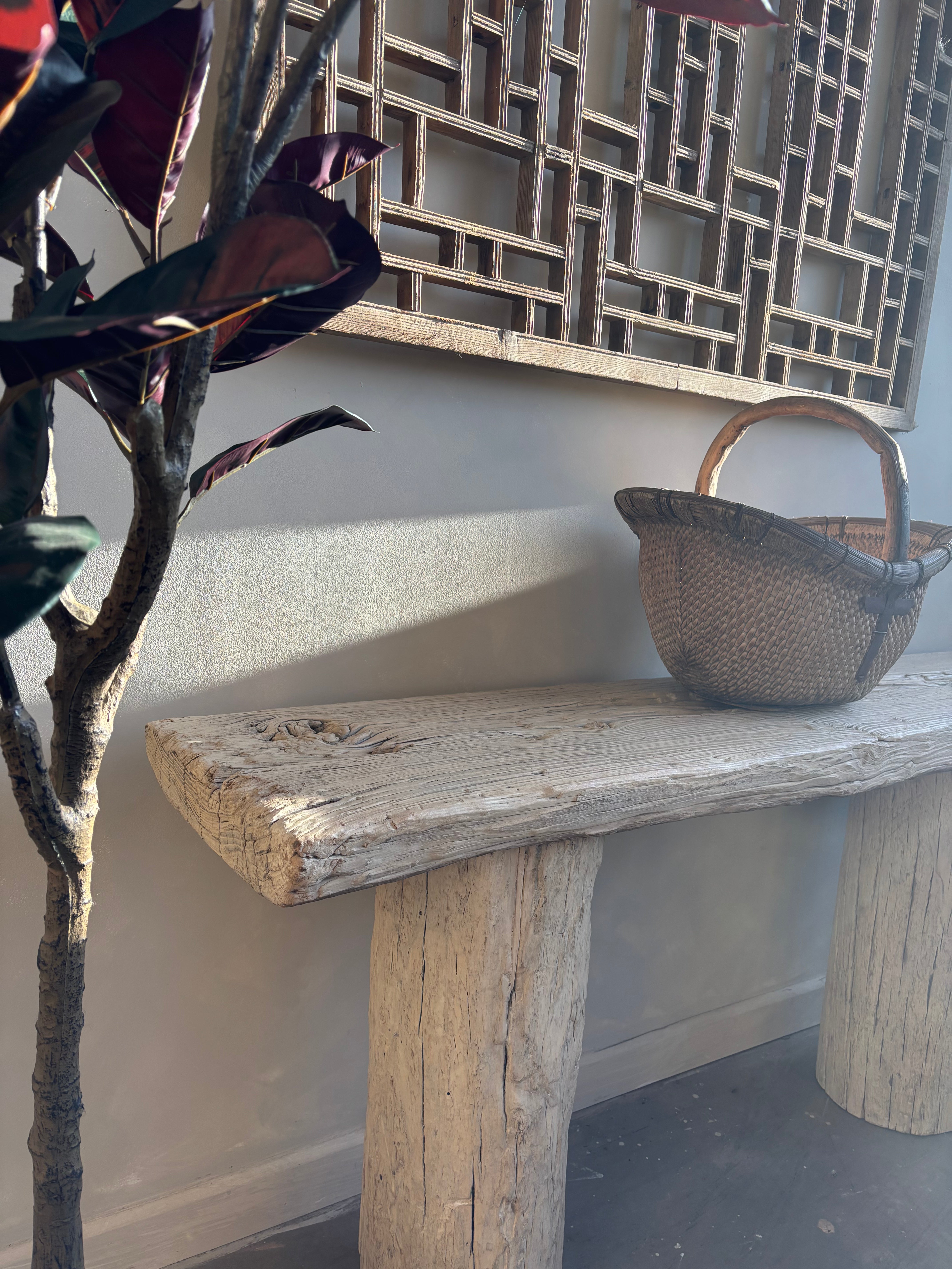 Reclaimed Elm Console Table
