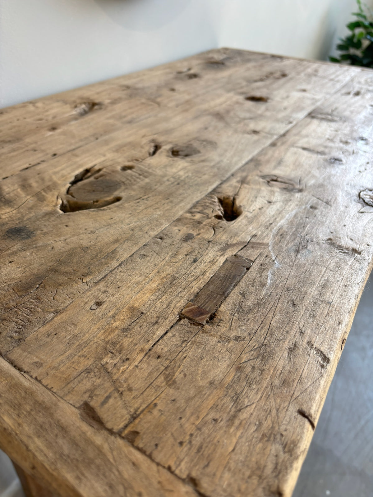 Vintage Elm Wine Table