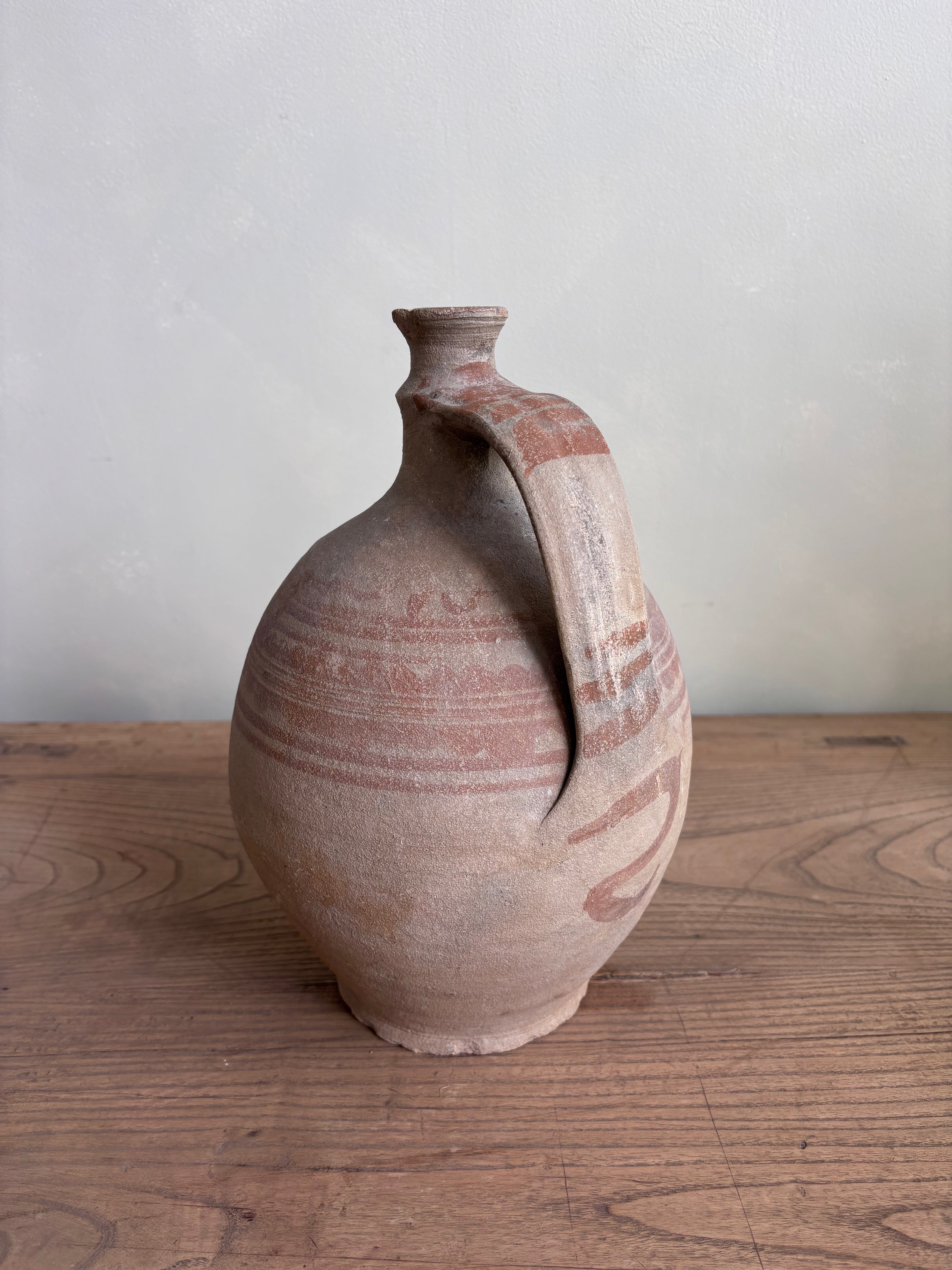 Vintage Hungarian  Earthenware Wine Vessel
