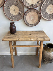 Vintage Elm Wine Table