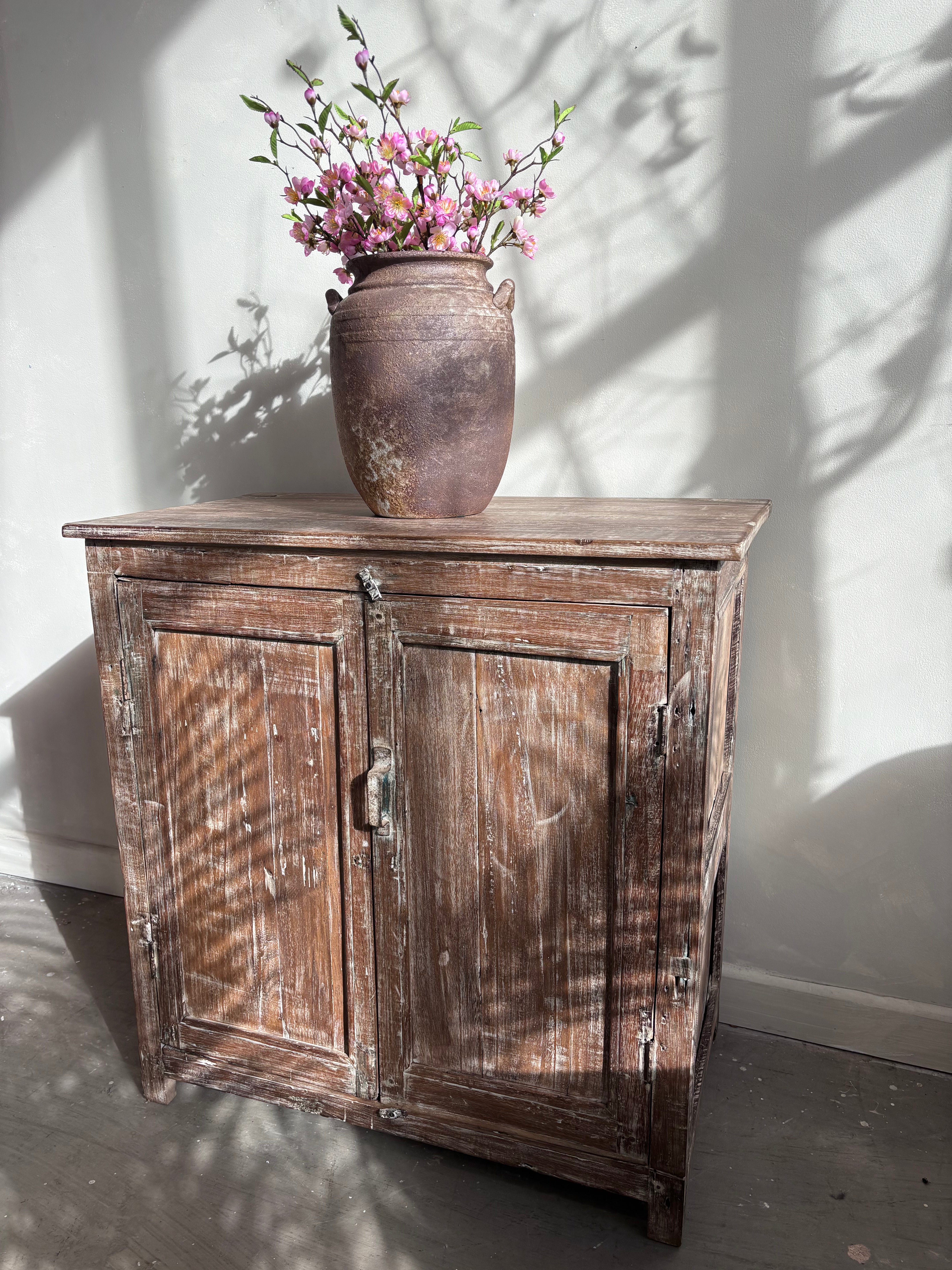 Vintage Indian Teak Cupboard.