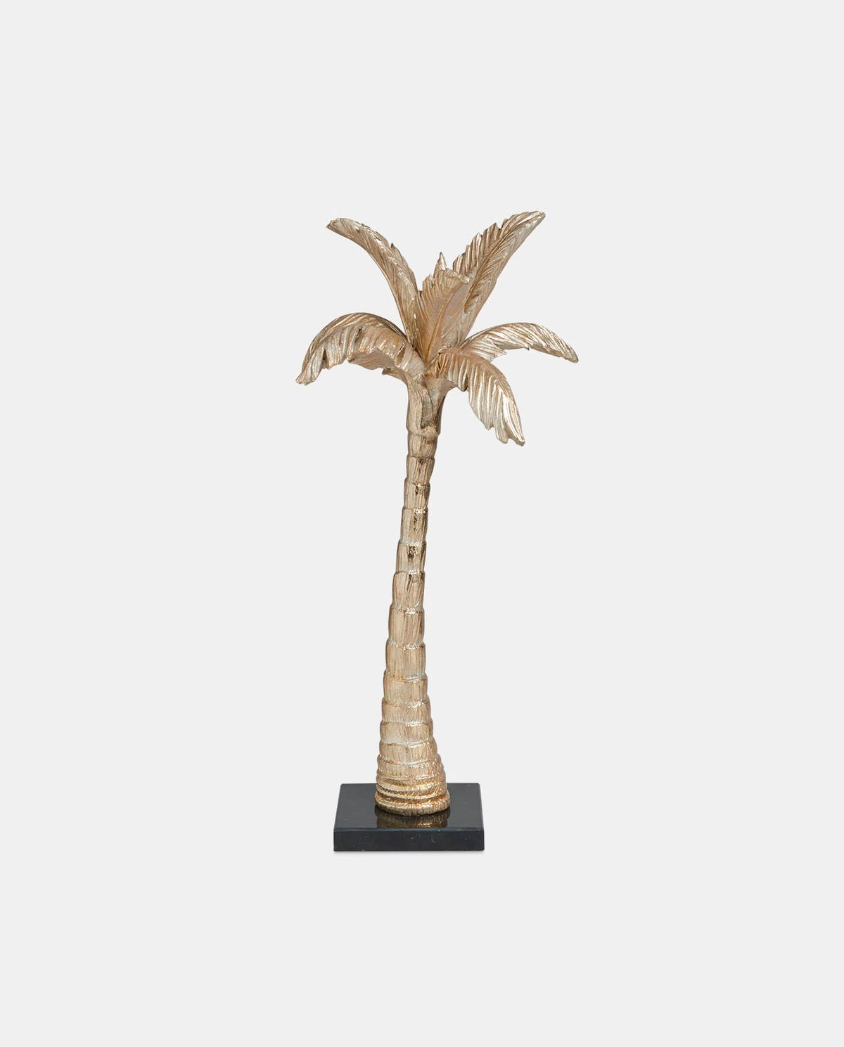 Gold Coconut Tree on Marble Base