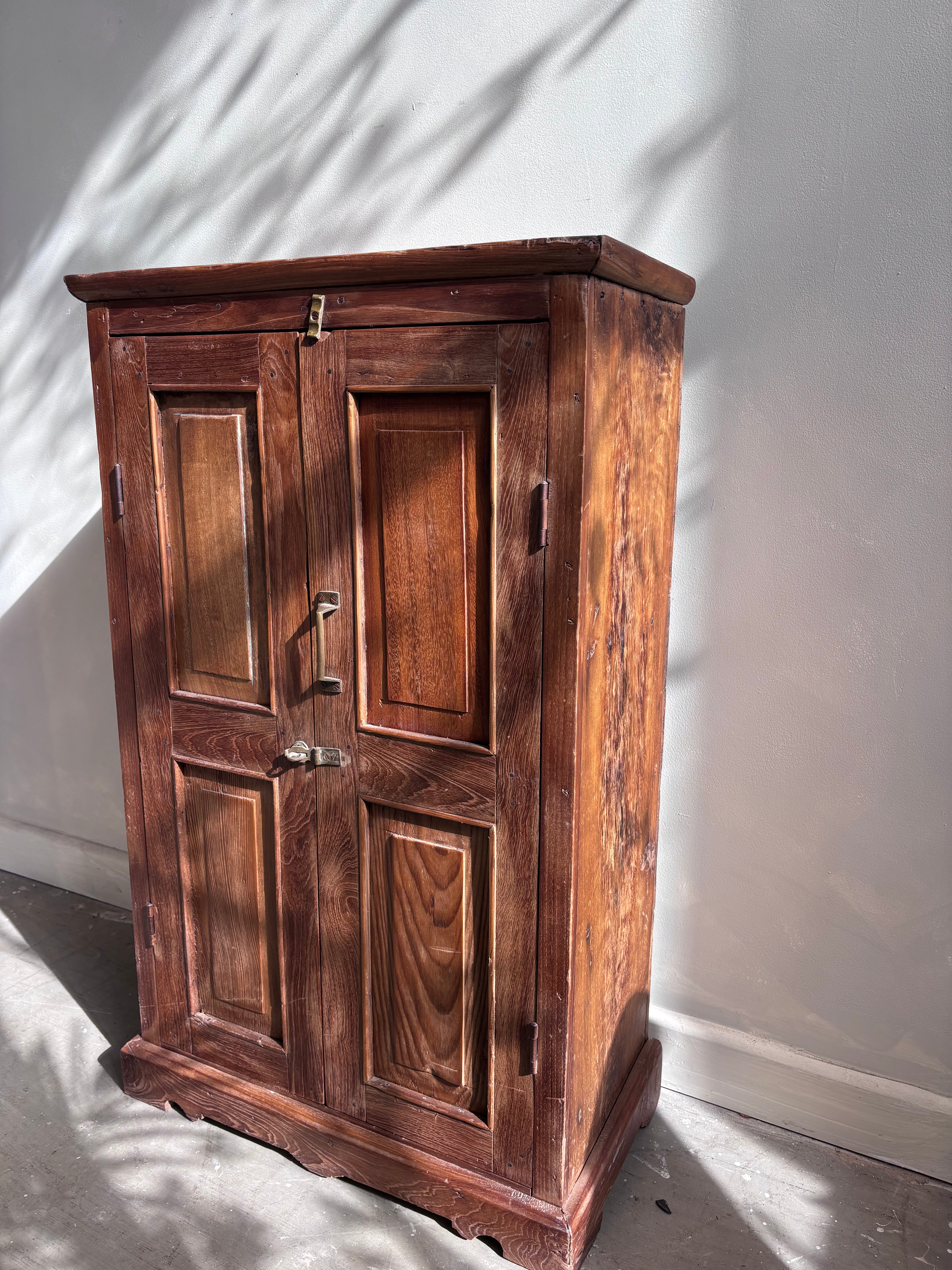 Vintage Indian Teak Cupboard