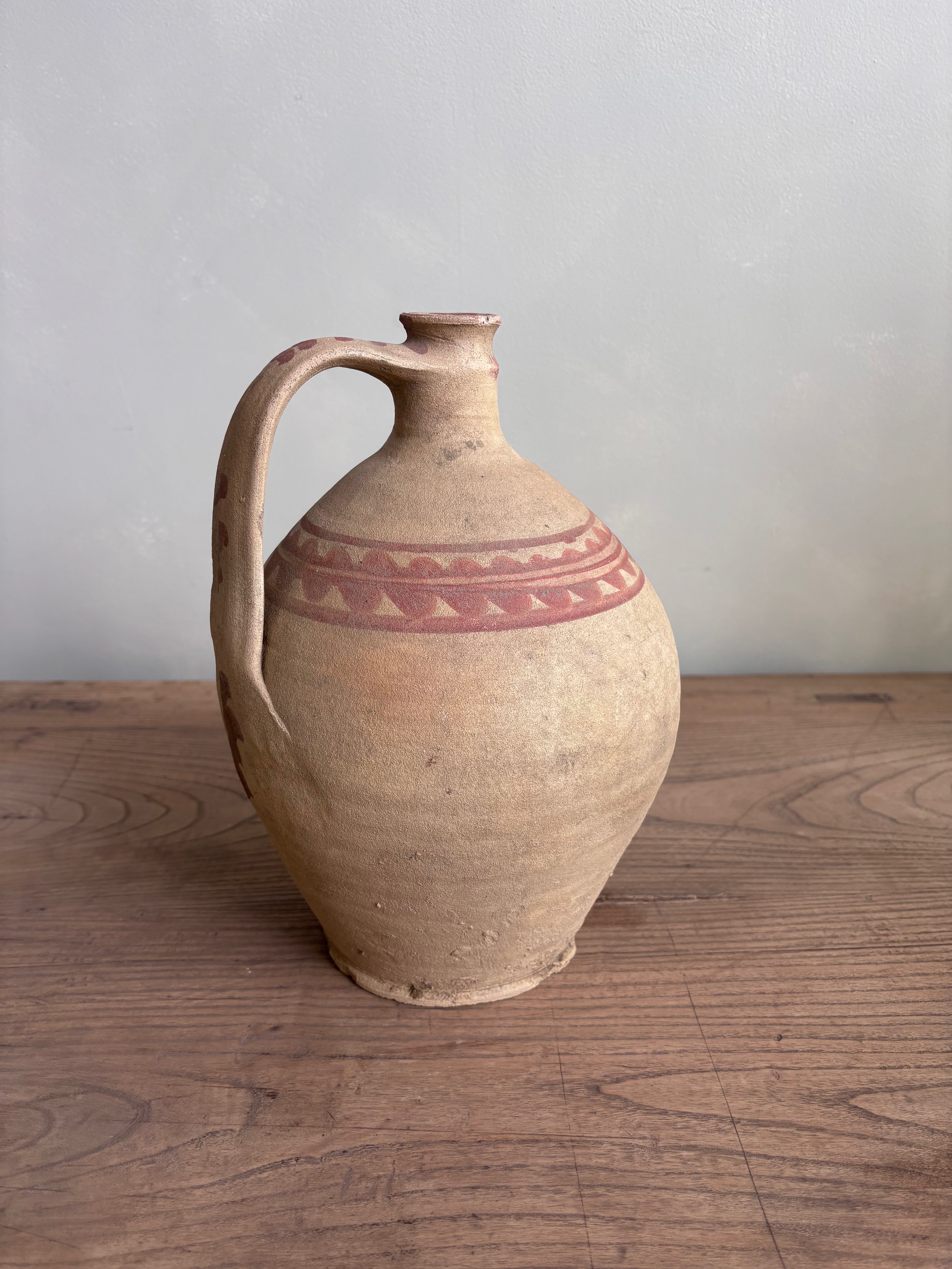 Vintage Hungarian  Earthenware Wine Vessel