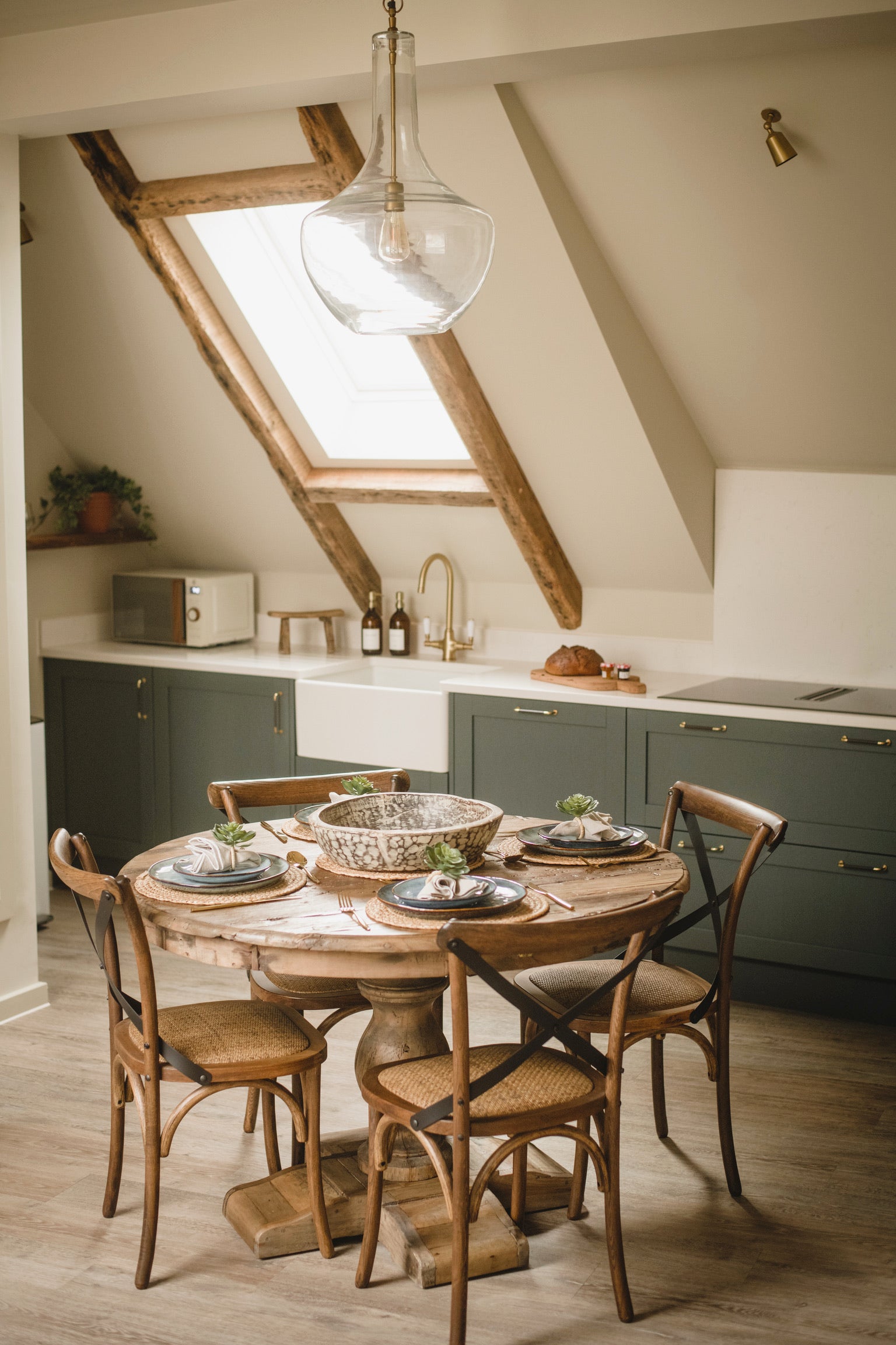 The Bantham Boatwood Round Dining Table
