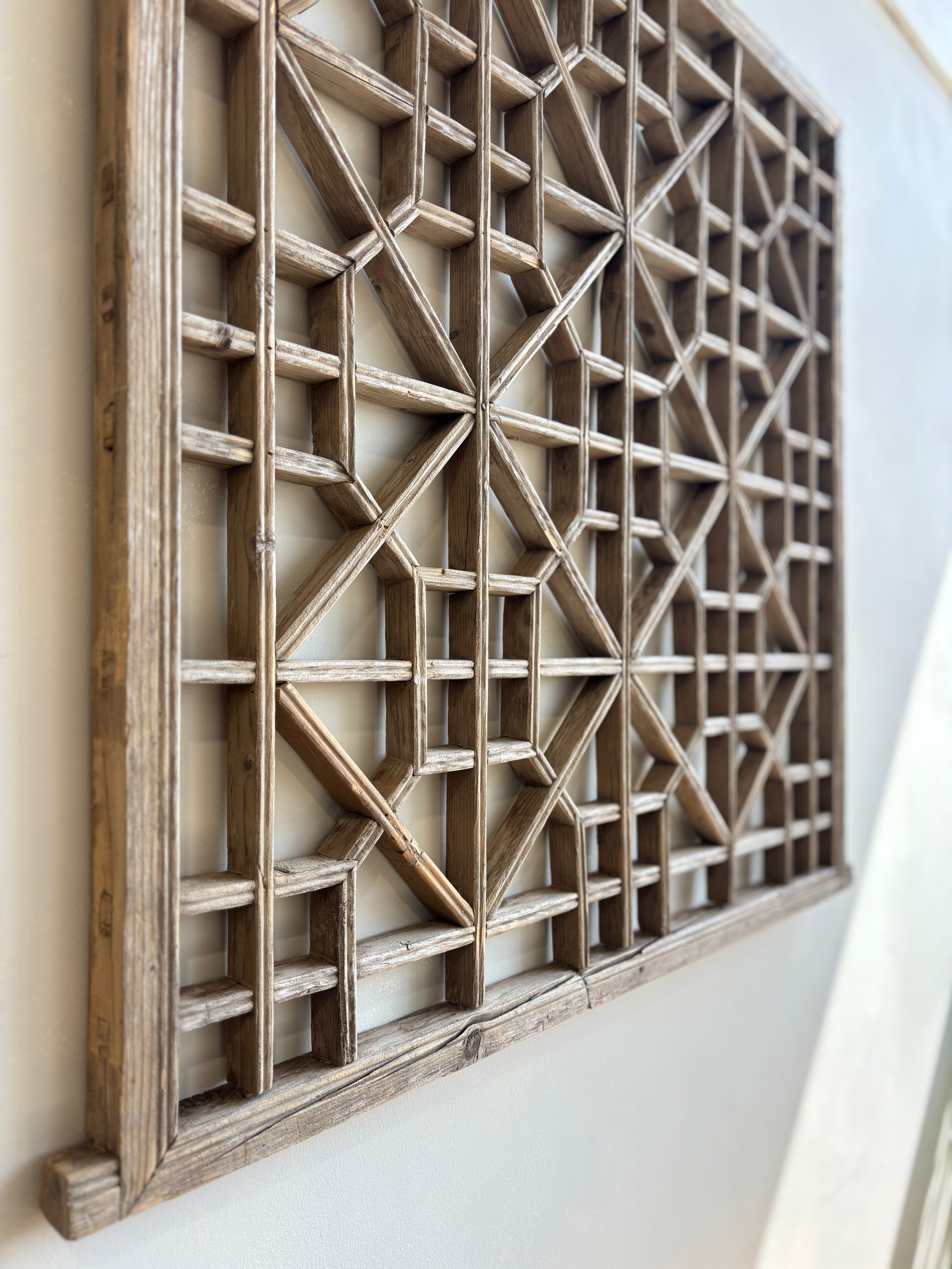 Antique Fretwork Panel