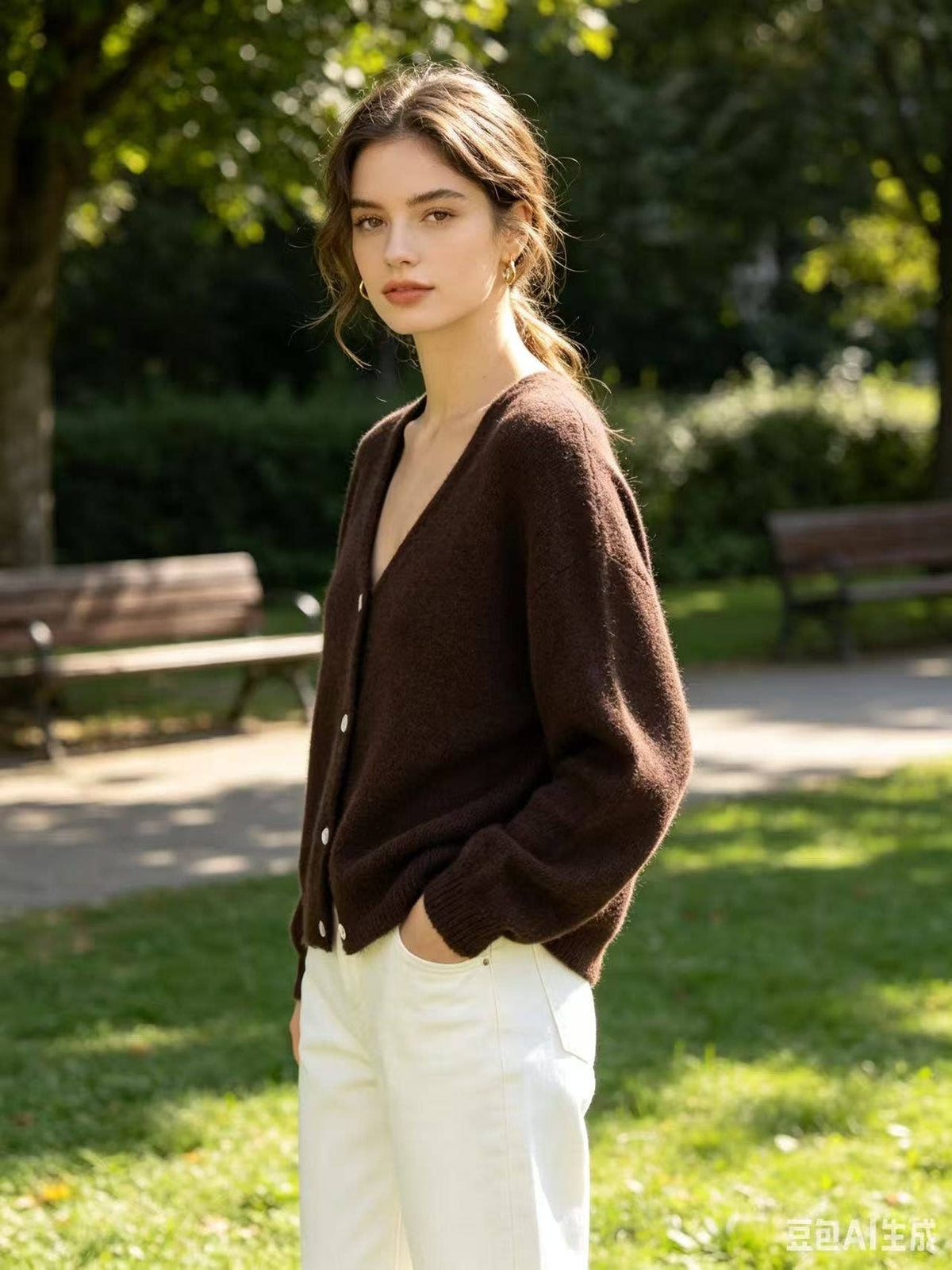 Alpaca V-Neck Cardigan