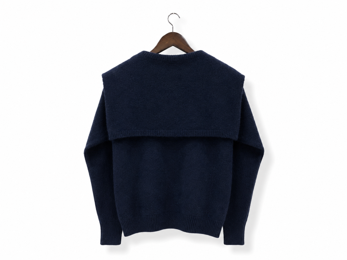 Sweater with Integrated Scarf