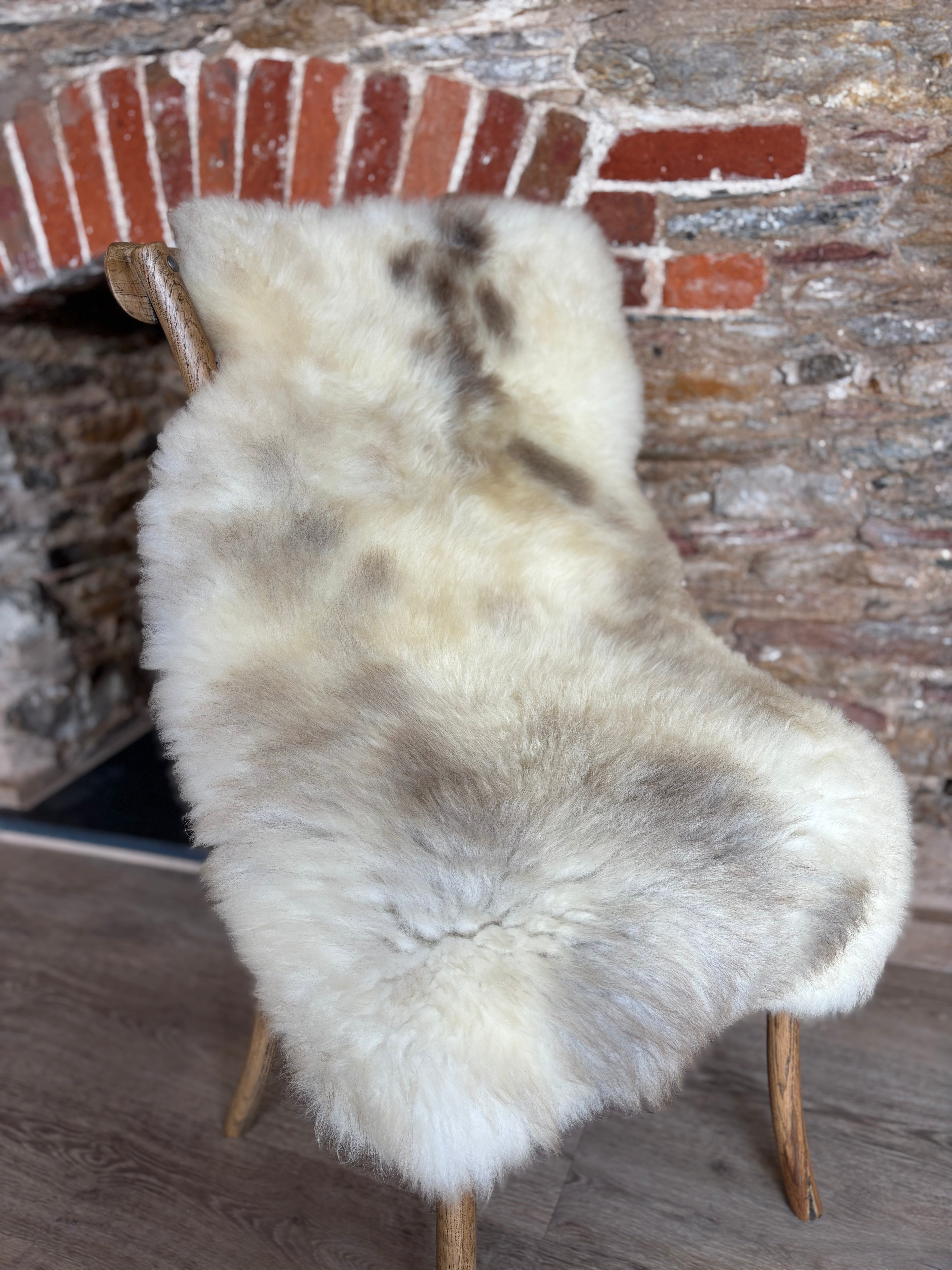 British Rare Breed Sheepskin - Honey cream with hints of brown