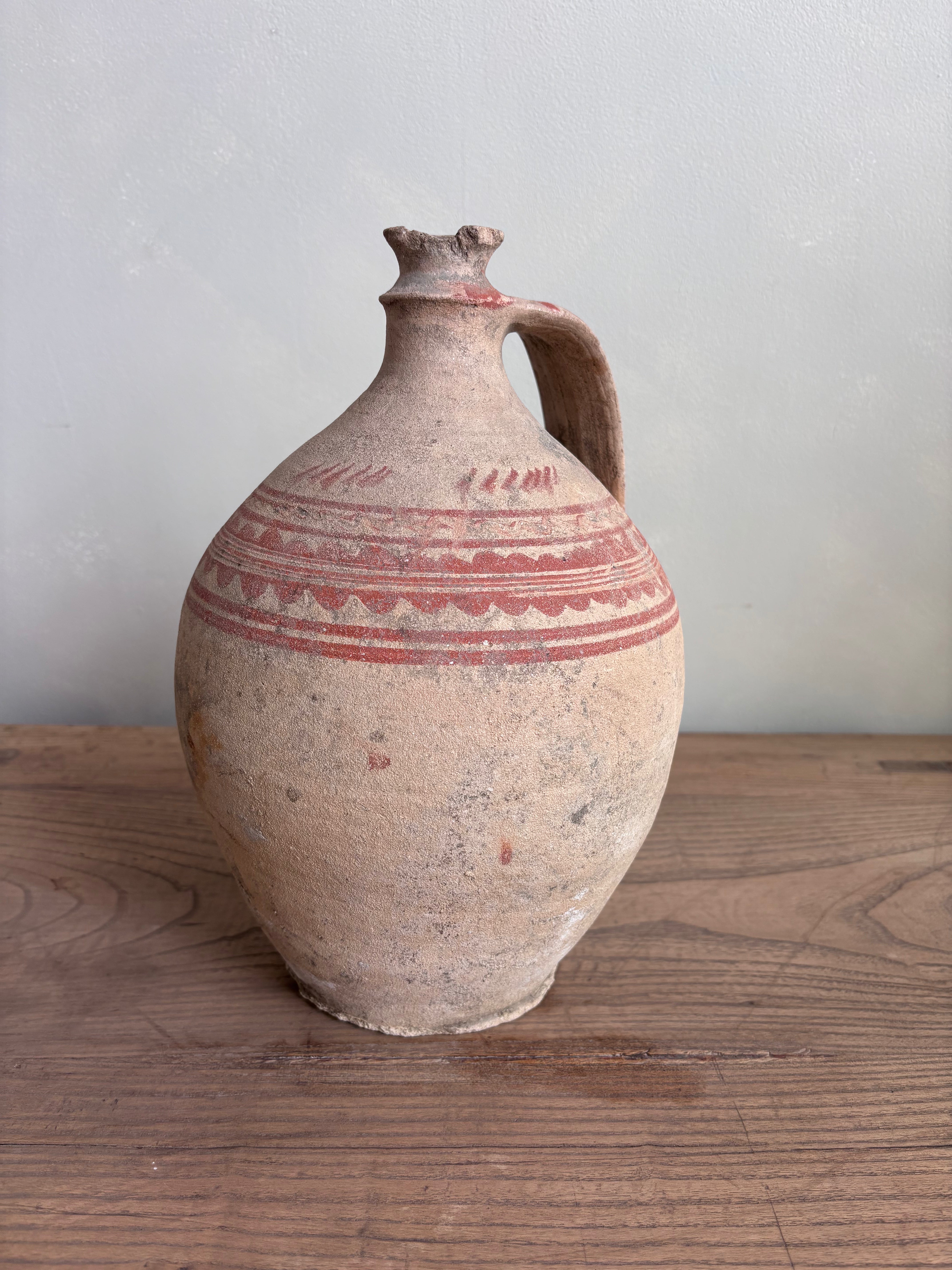 Vintage Hungarian  Earthenware Wine Vessel