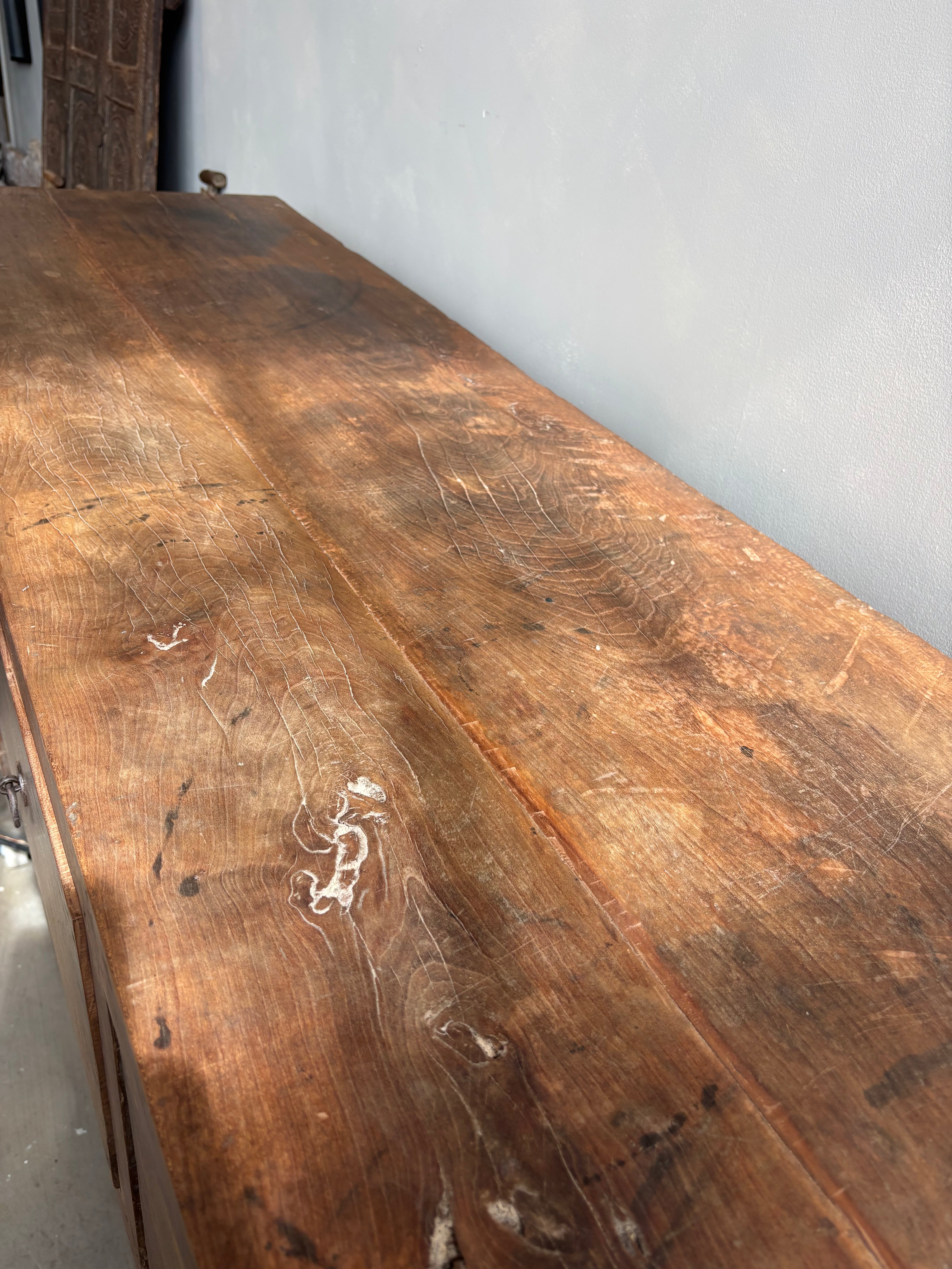 Antique 3 Drawer Console