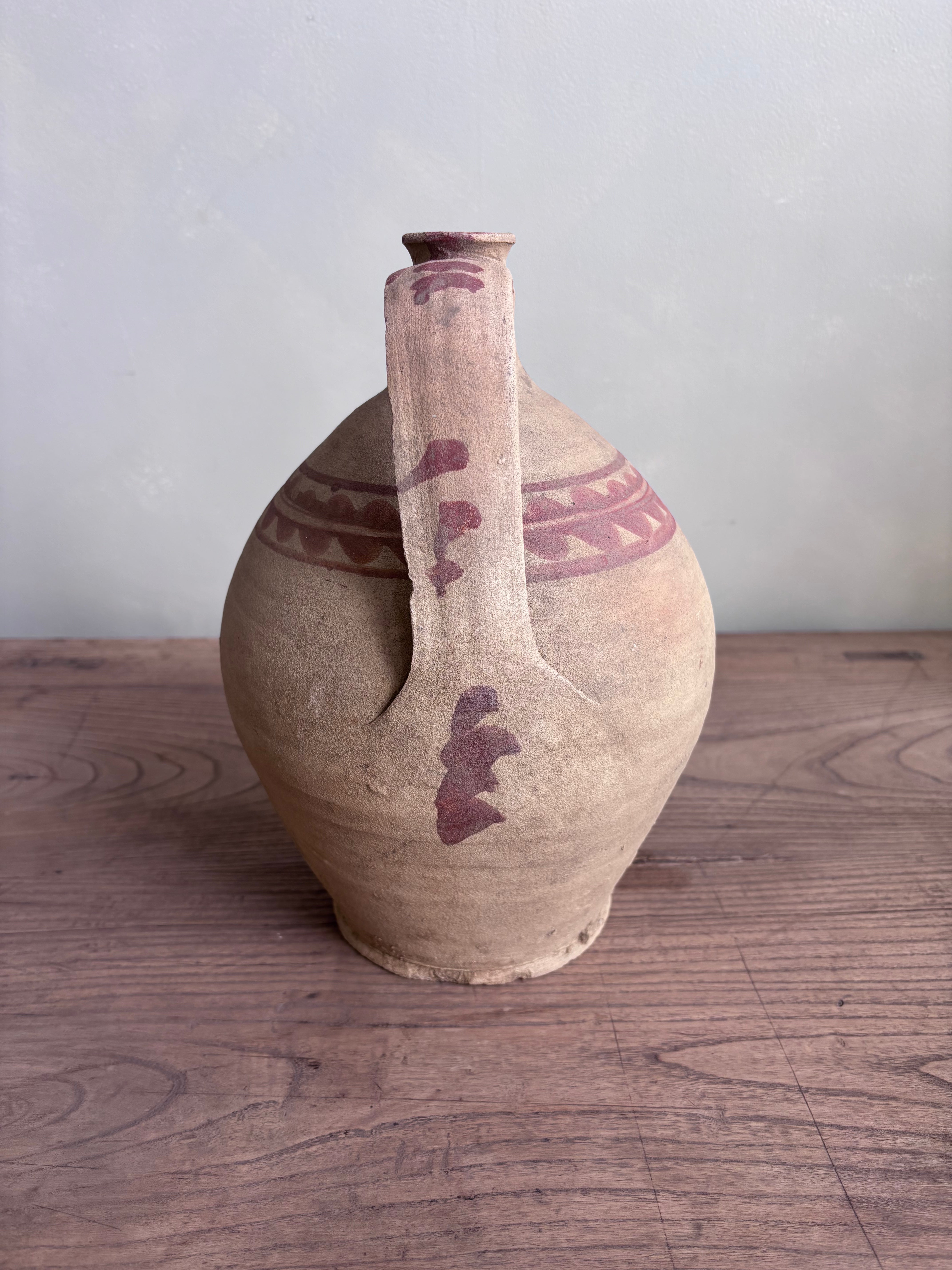 Vintage Hungarian  Earthenware Wine Vessel