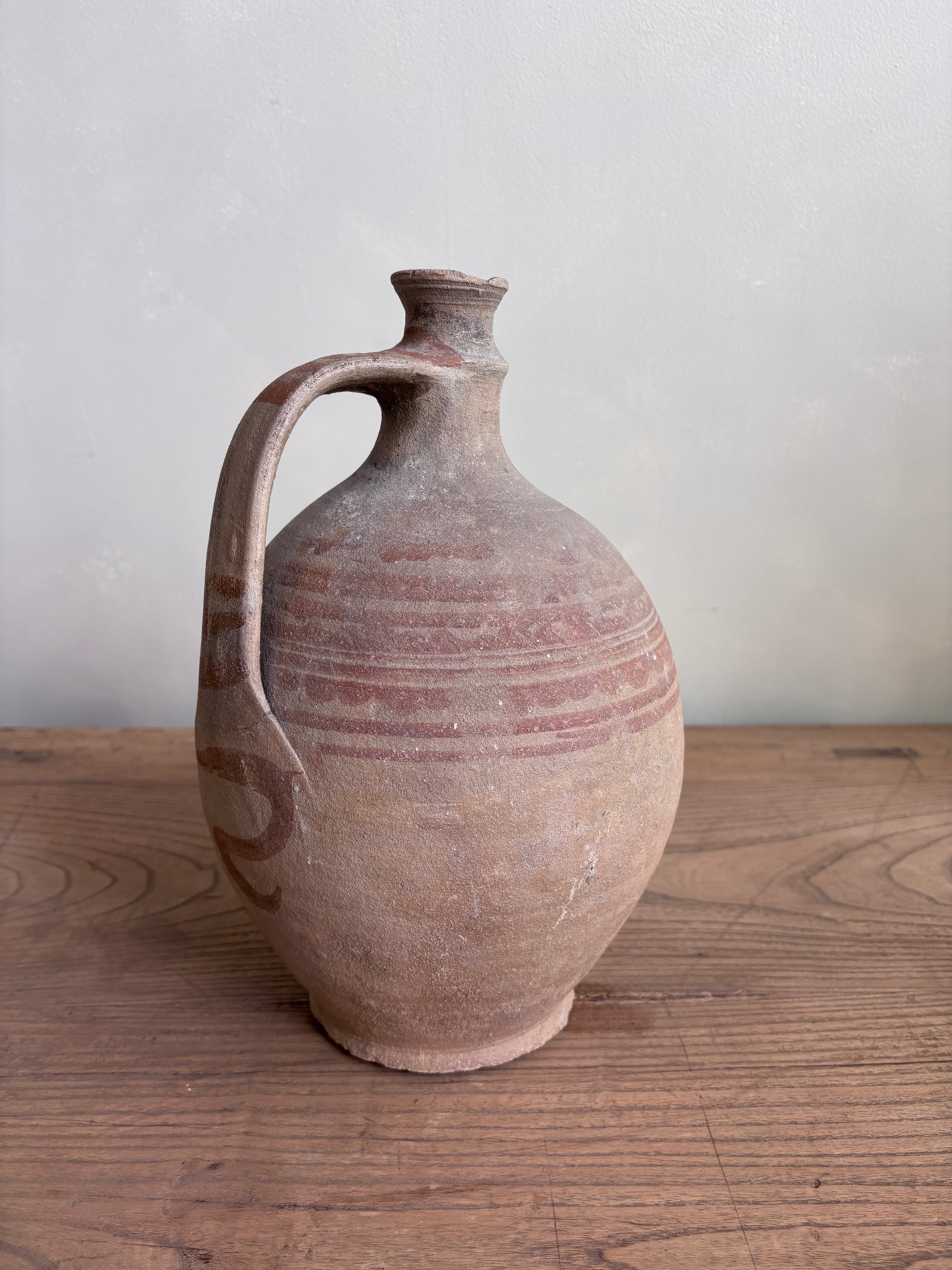 Vintage Hungarian  Earthenware Wine Vessel