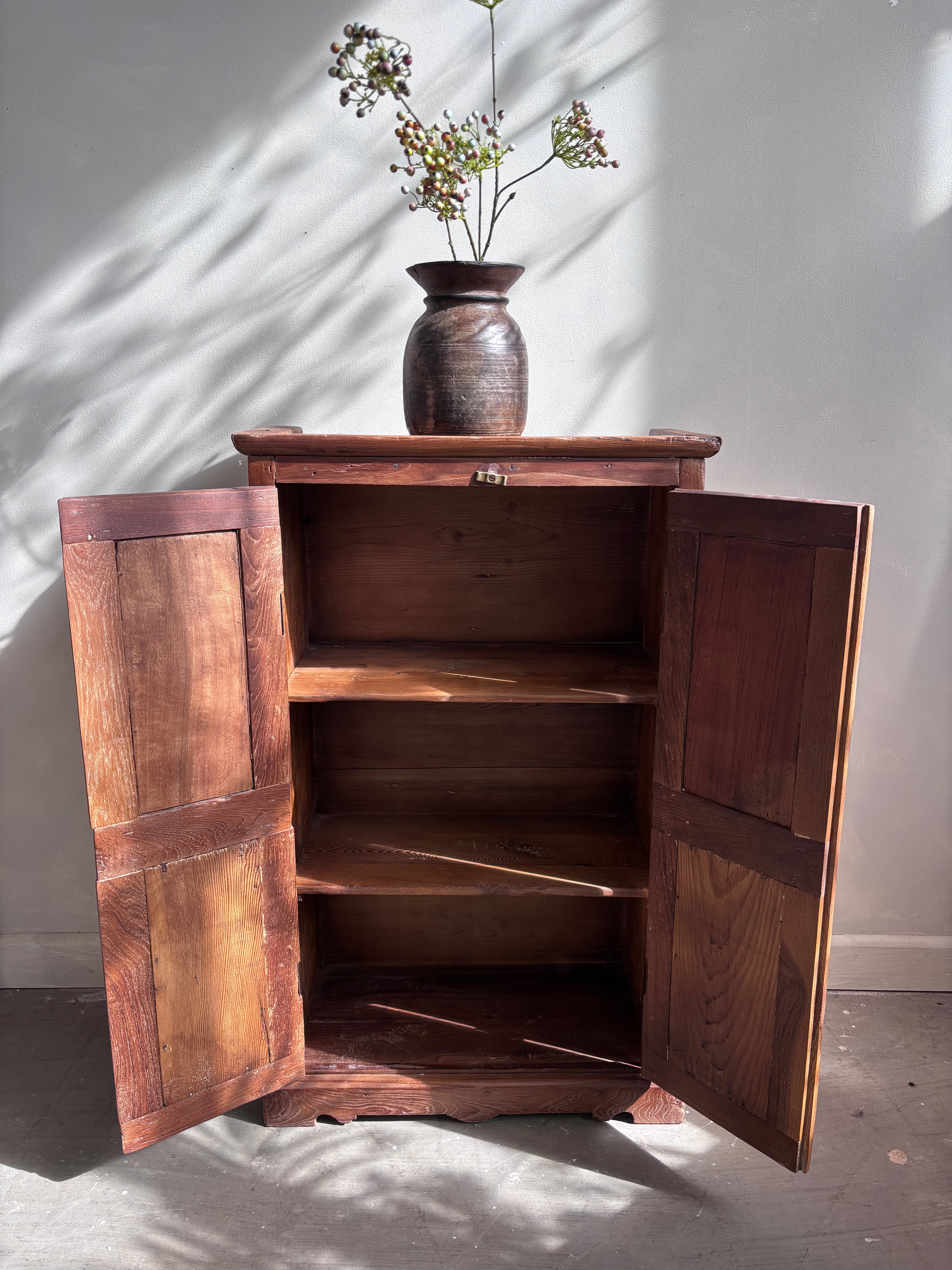Vintage Indian Teak Cupboard
