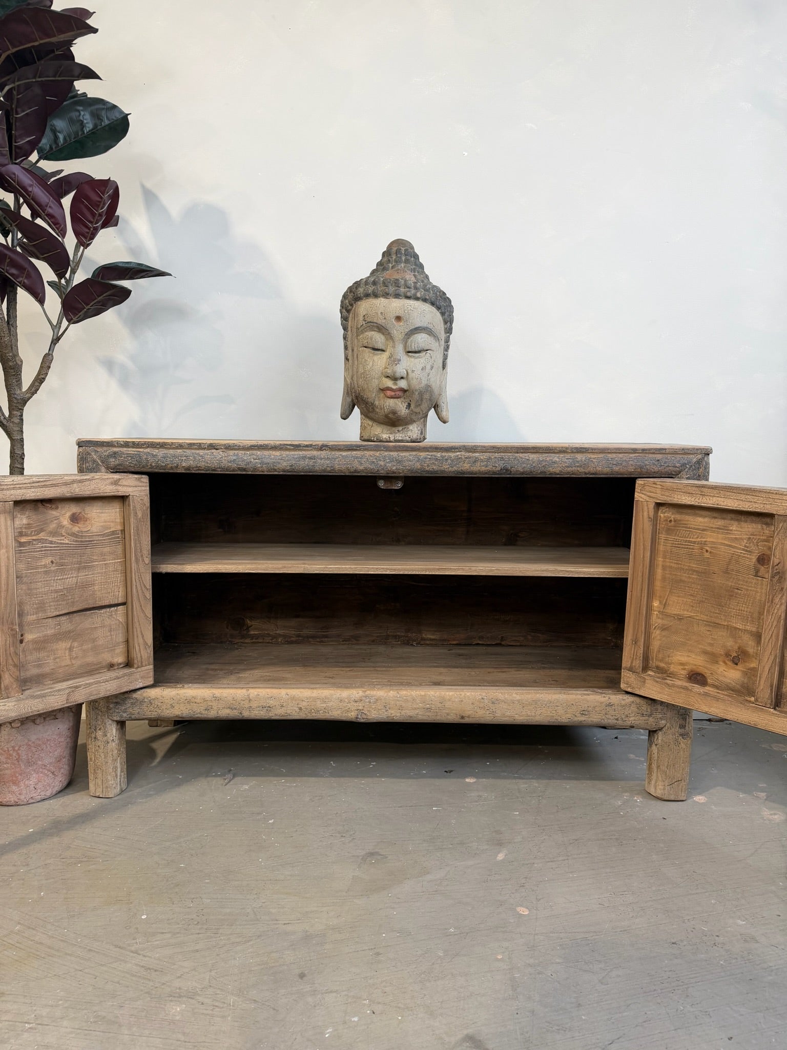 Antique Restored 2 Door Cabinet