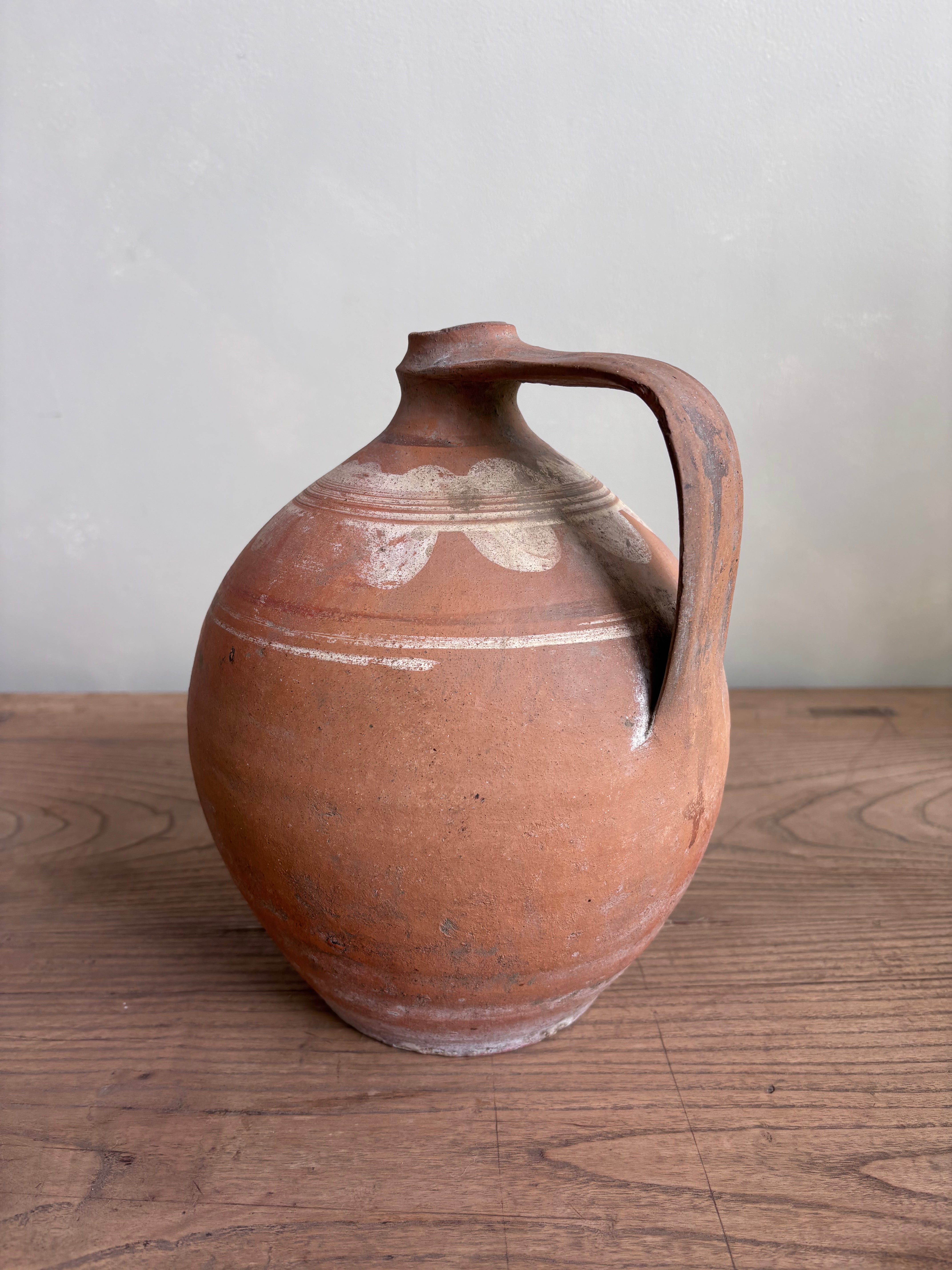 Vintage Hungarian  Earthenware Wine Vessel