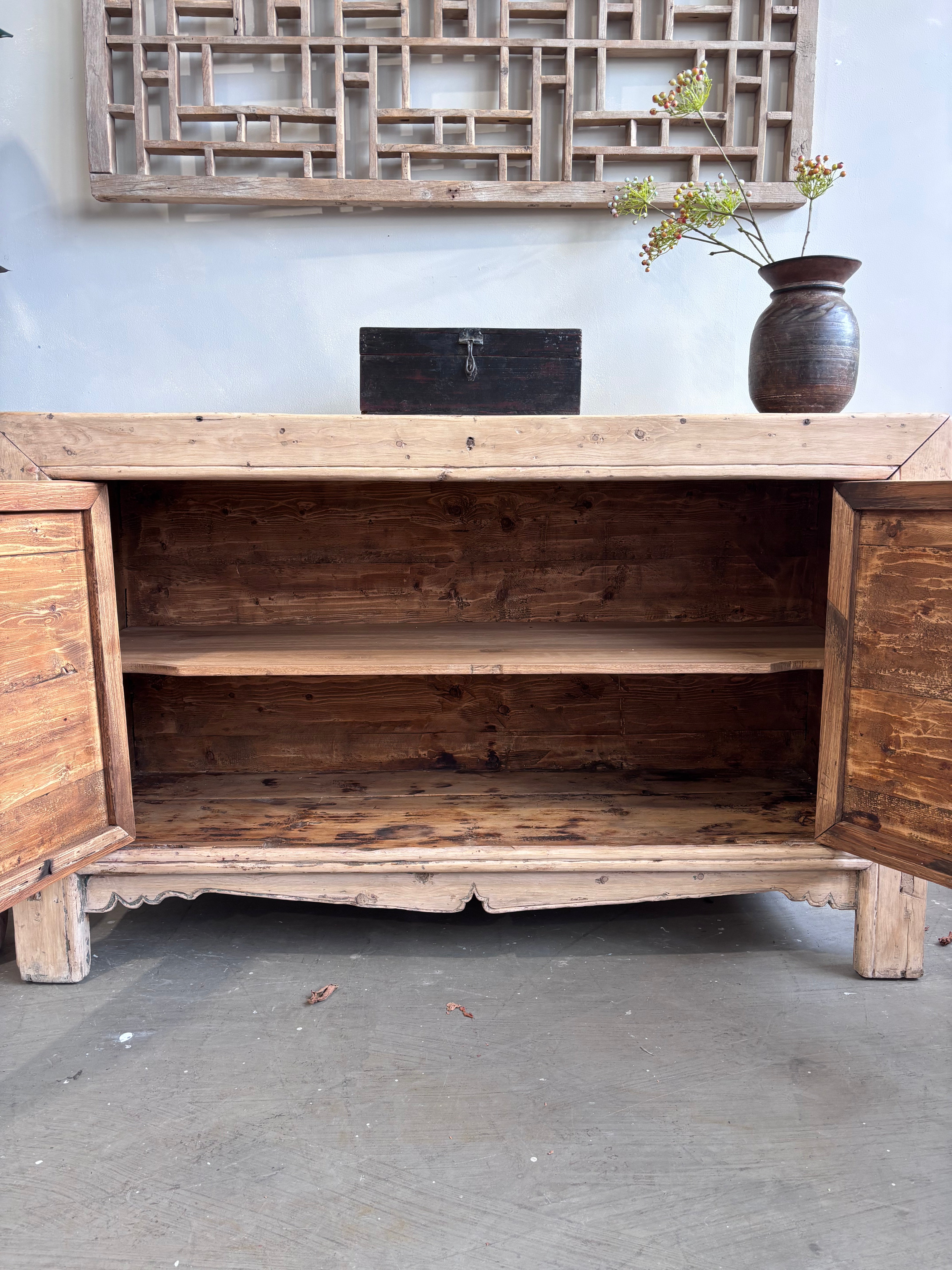 Antique Restored 2 Door Cabinet