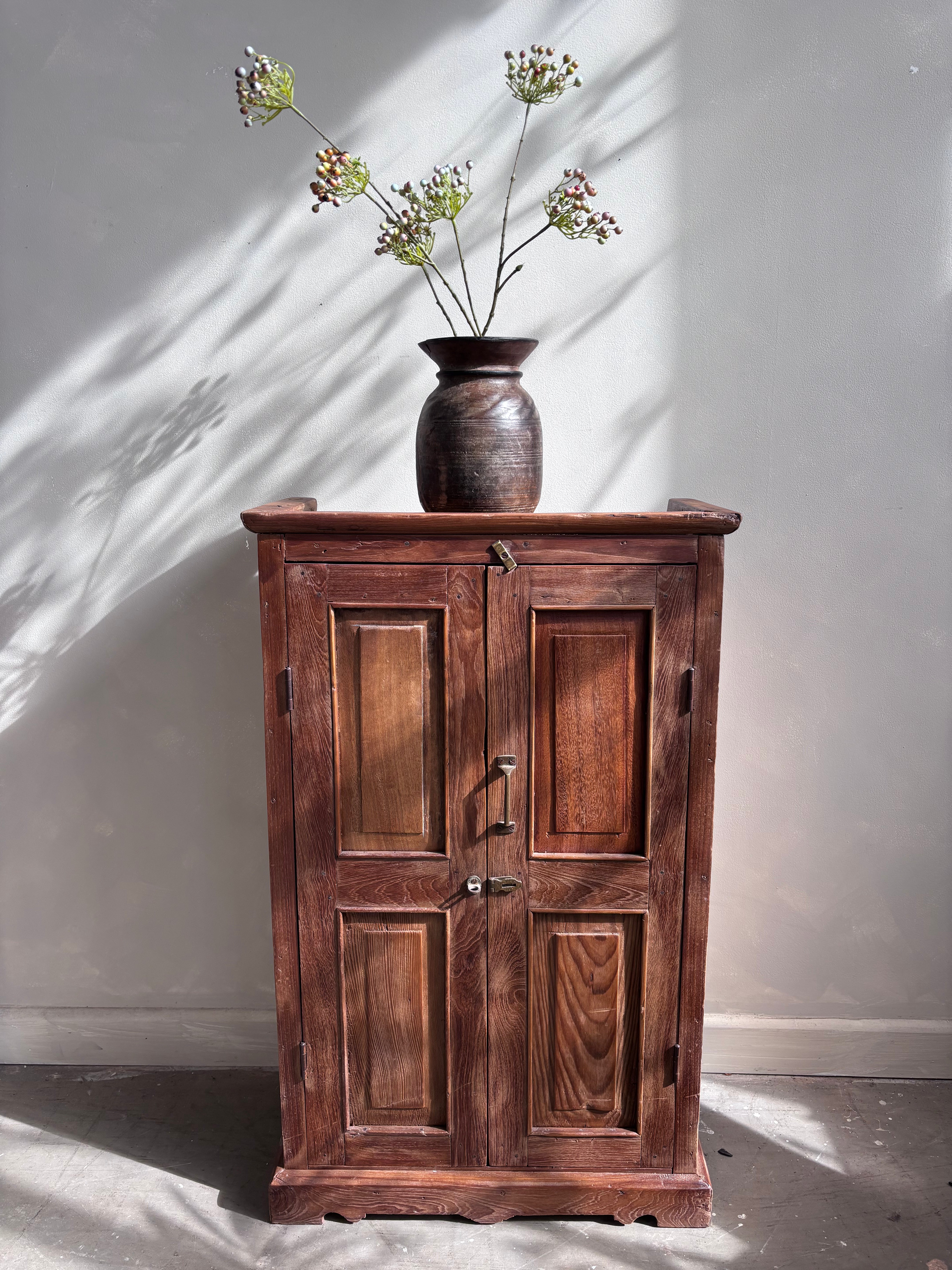 Vintage Indian Teak Cupboard
