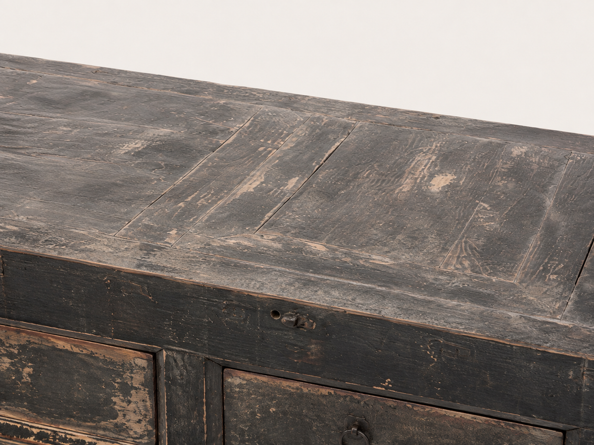 Restored Vintage Nine Drawer Sideboard