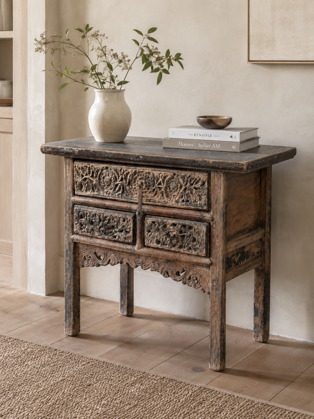 Antique Carved Console