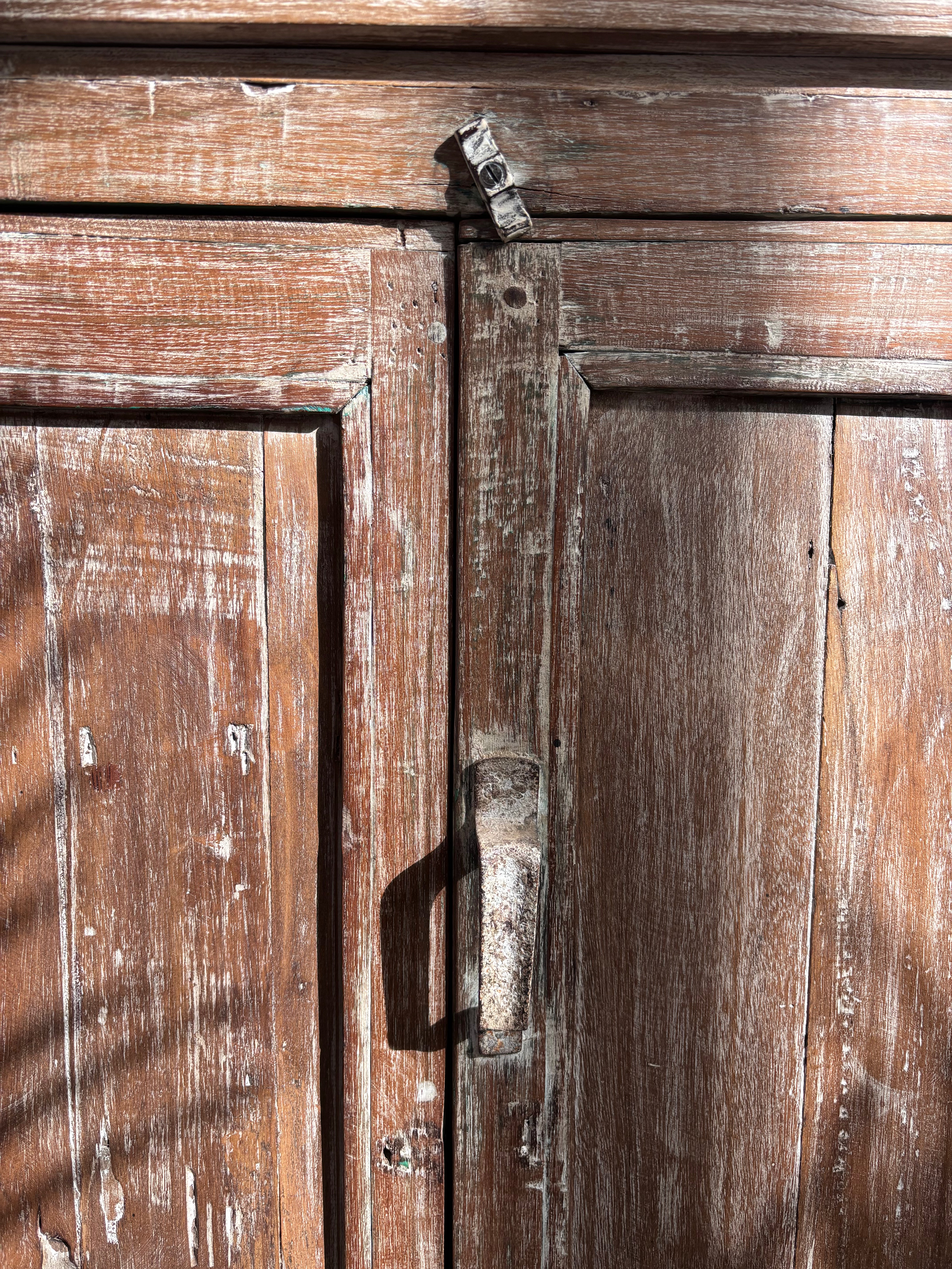 Vintage Indian Teak Cupboard.