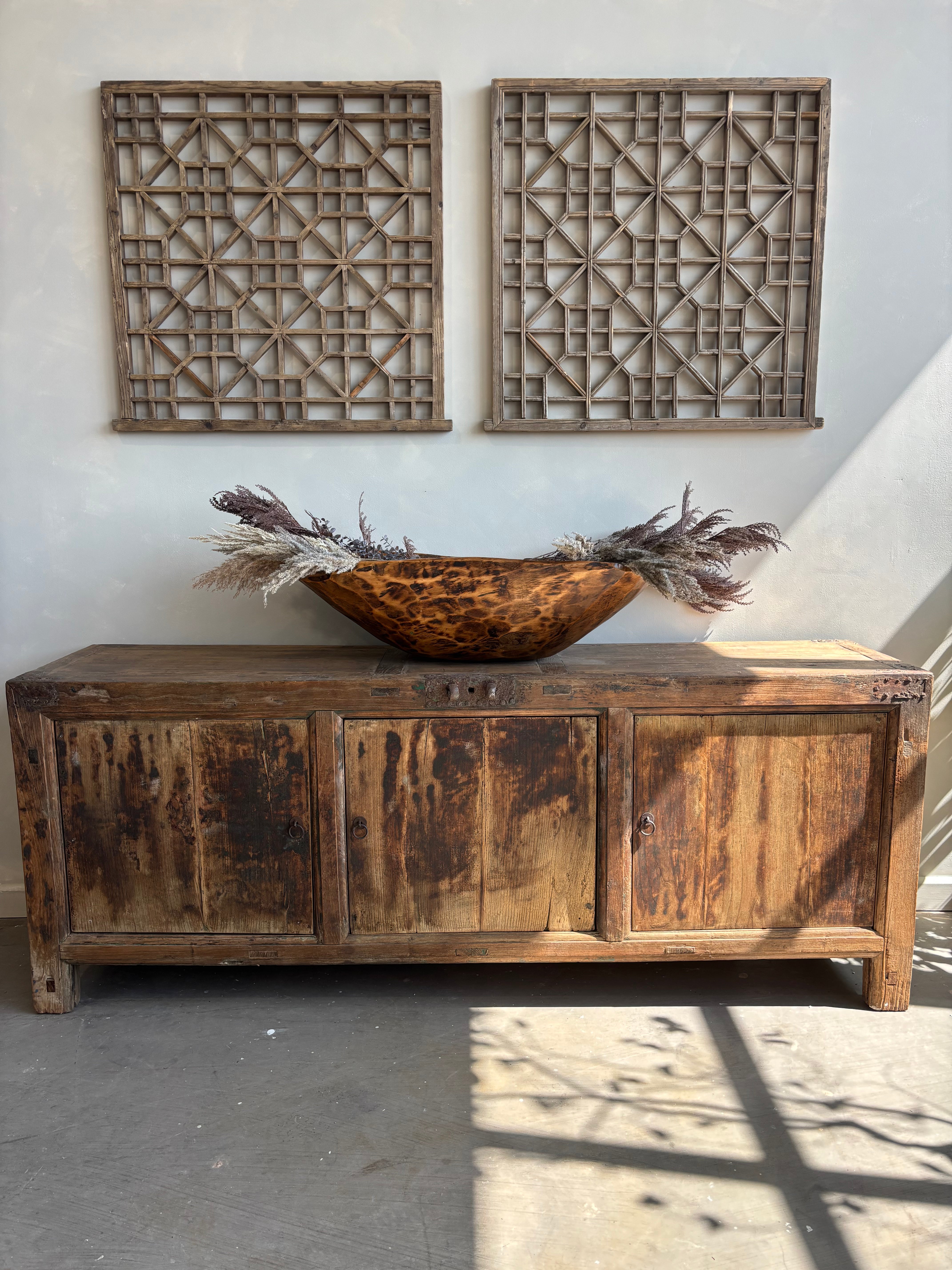 Antique Fretwork Panel