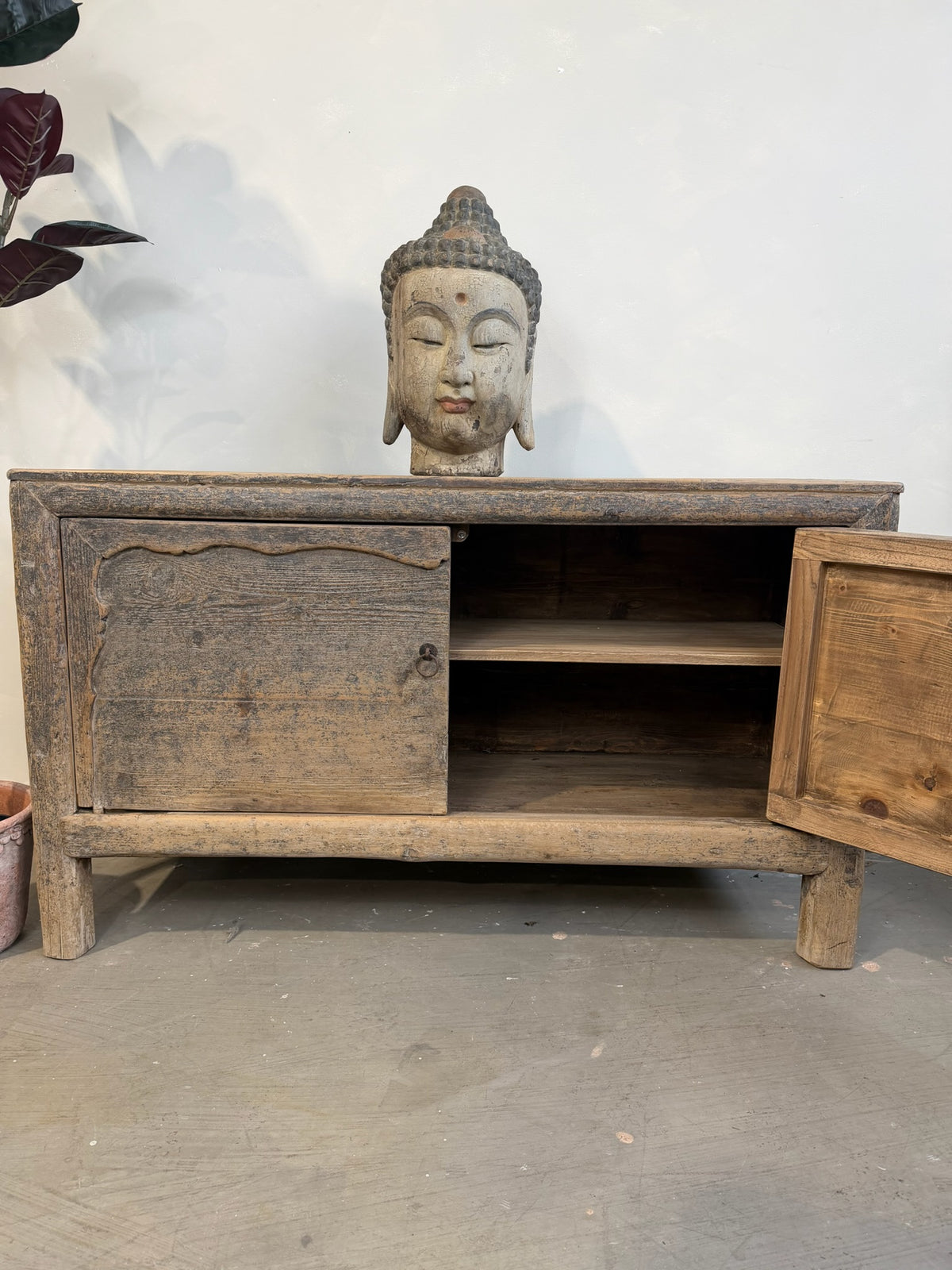 Antique Restored 2 Door Cabinet