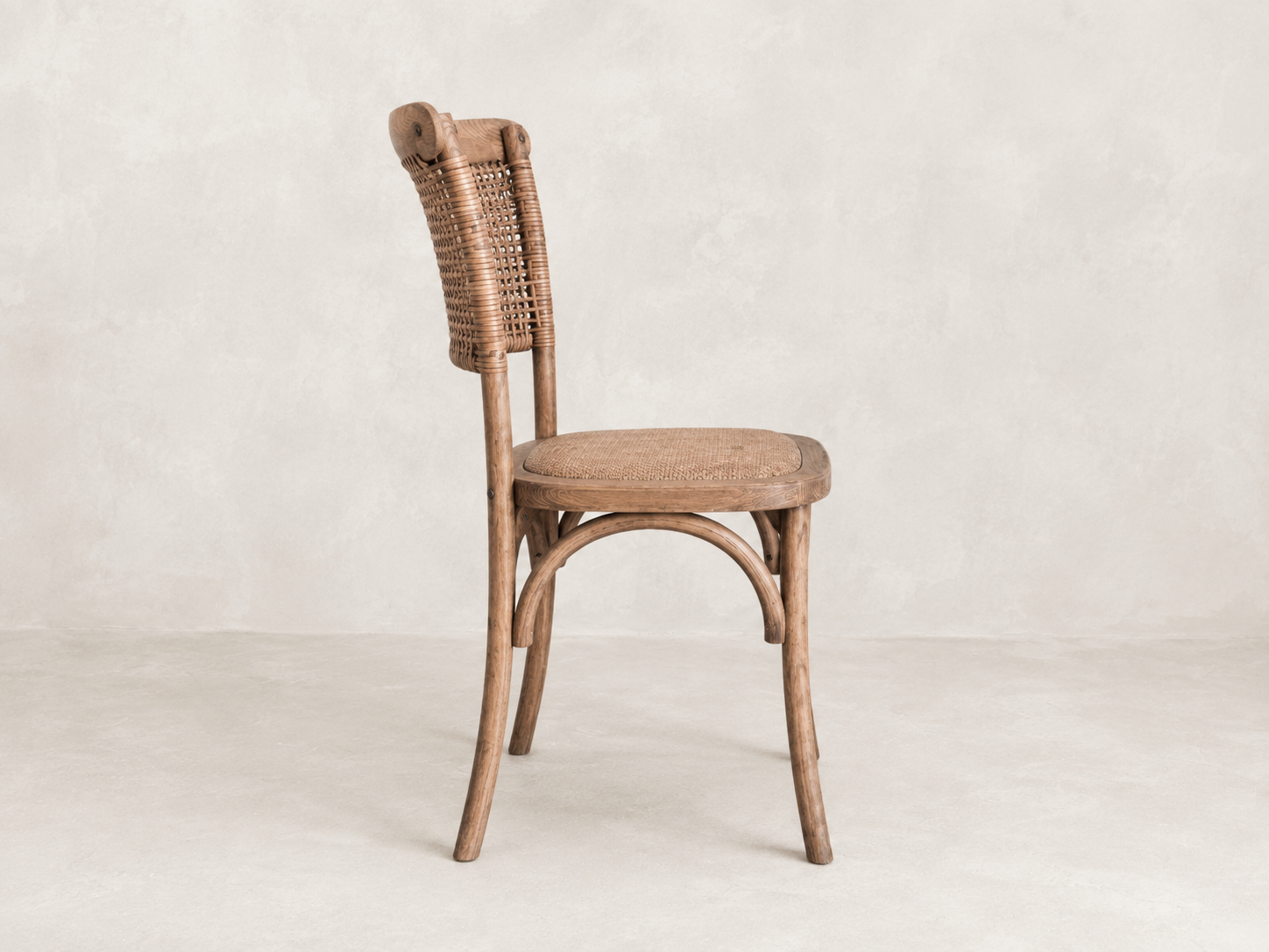 Woven Back Bistro Dining Chairs