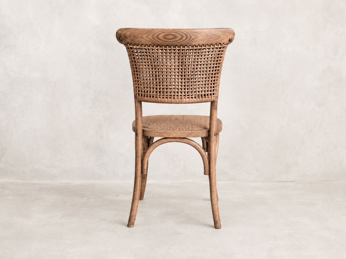 Woven Back Bistro Dining Chairs