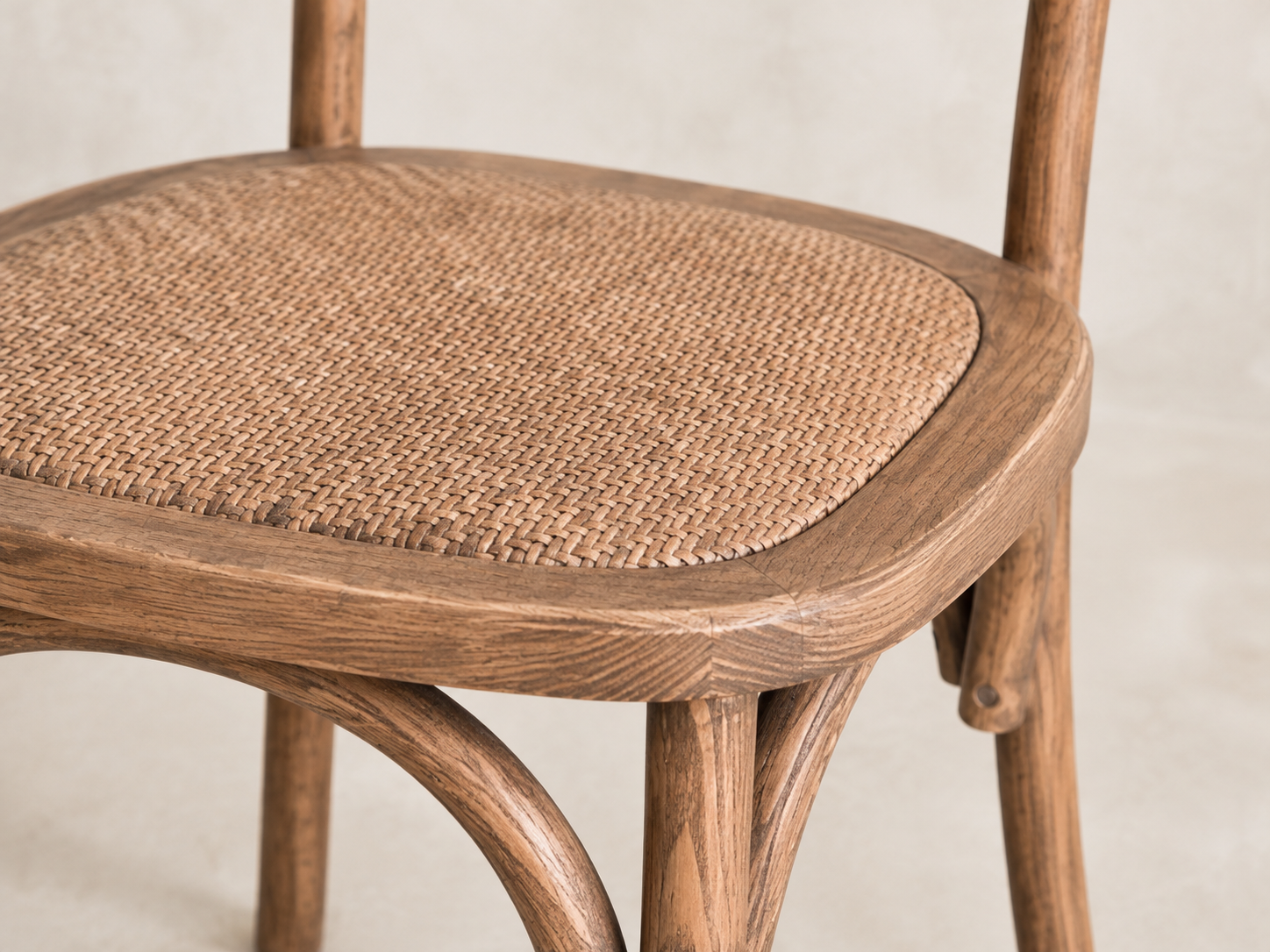 Woven Back Bistro Dining Chairs