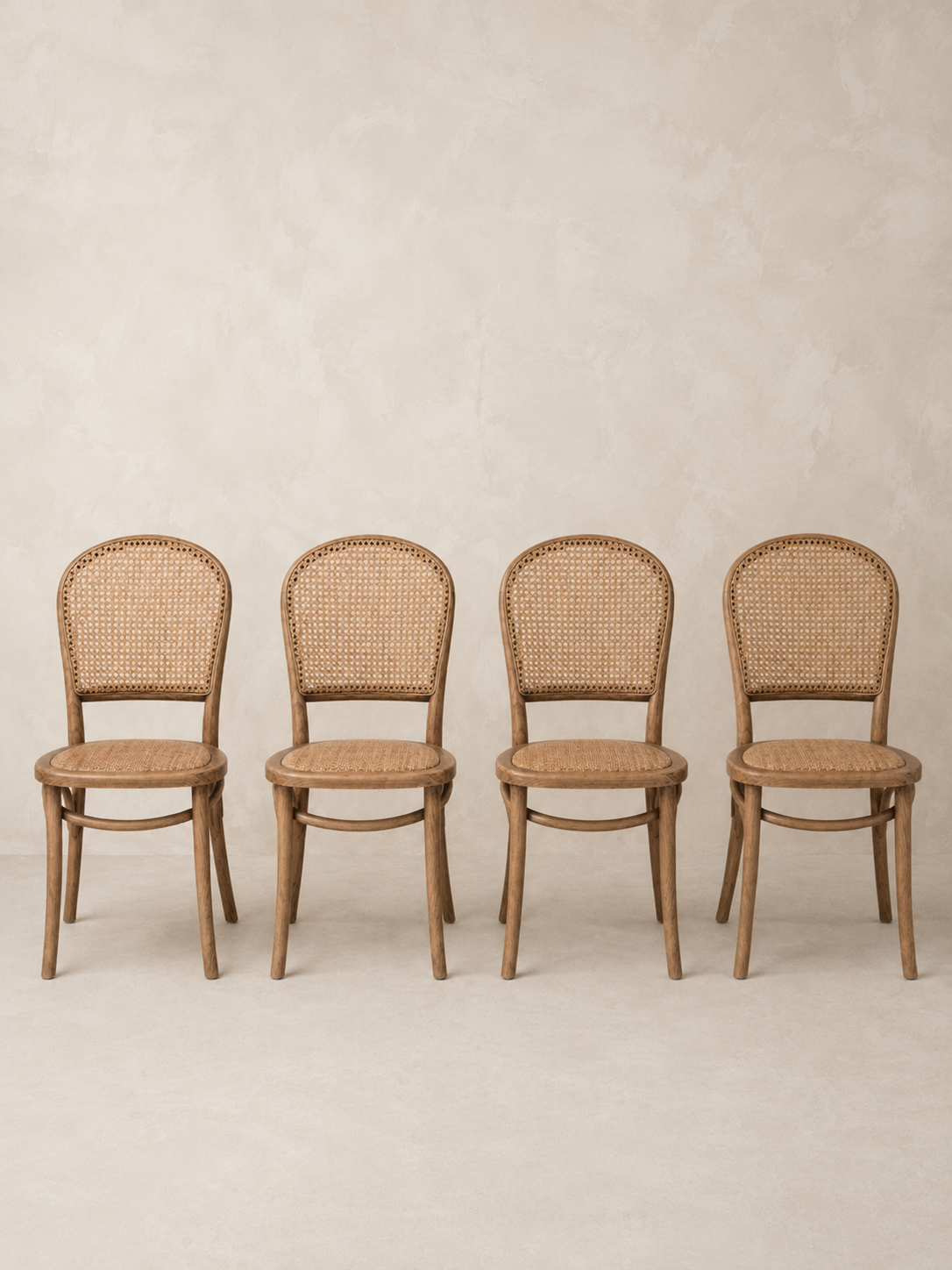 Caned Back Dining Chair Set of 2