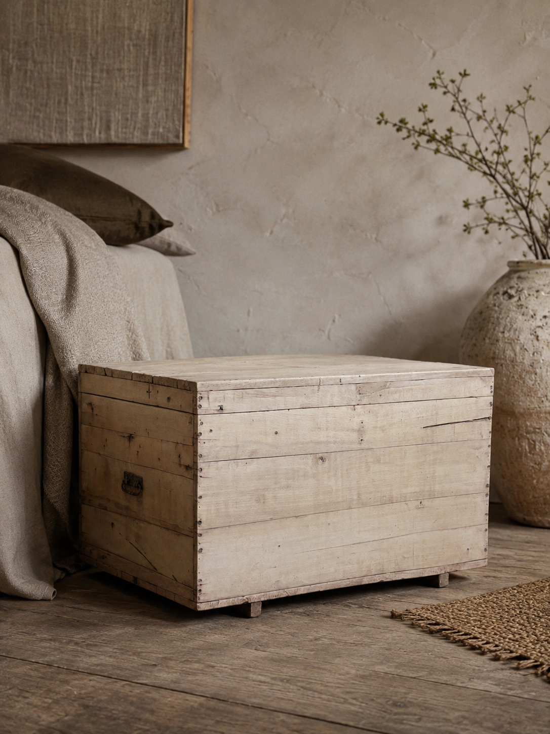 Vintage Teak Bleached Chest