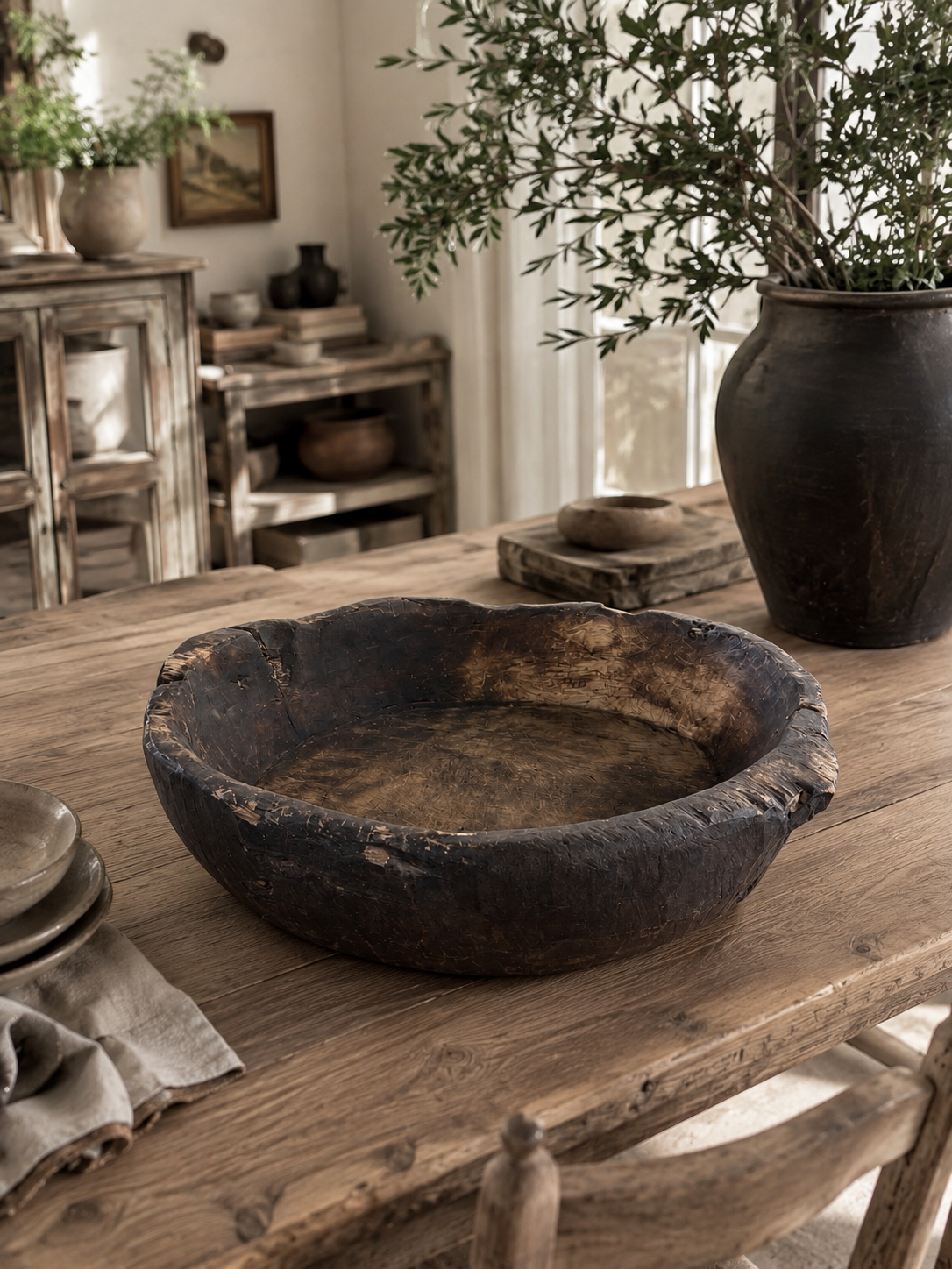 Hand Carved Yunnan Wooden Bowl