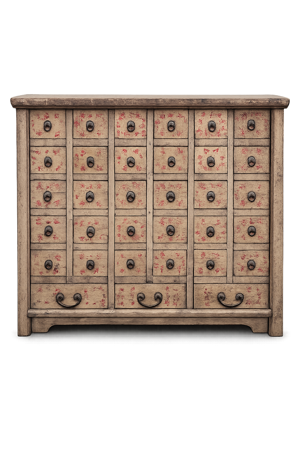 Antique Restored Chinese Apothecary Cabinet
