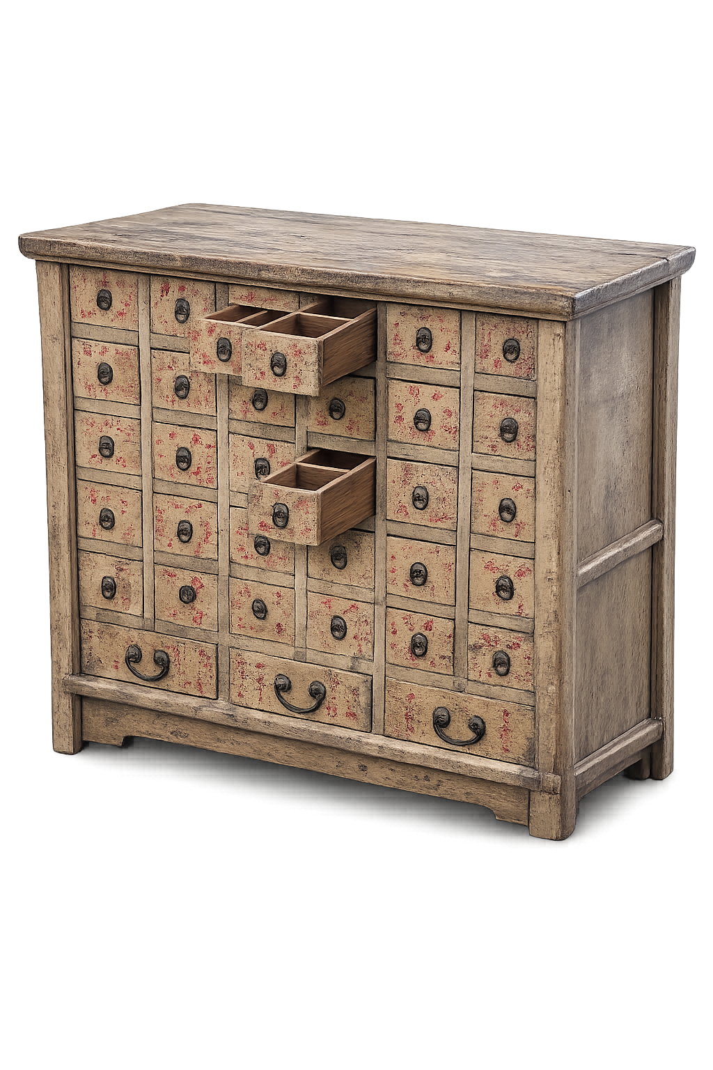 Antique Restored Chinese Apothecary Cabinet
