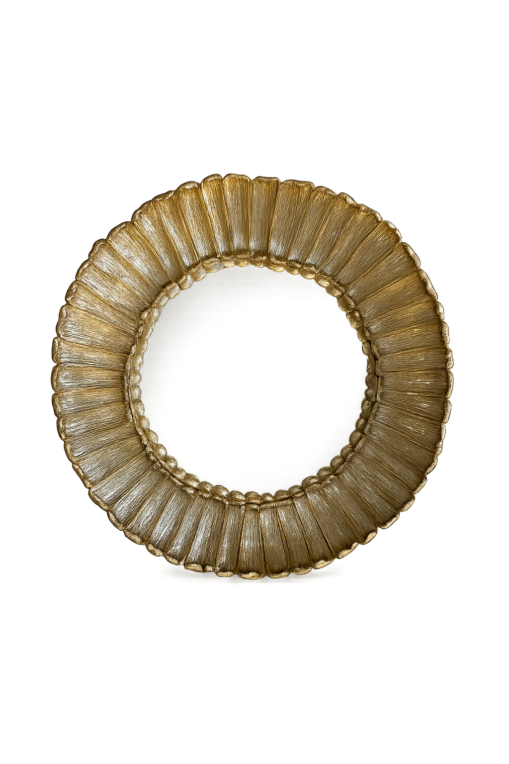 Gold Petal Convex Decorative Mirror