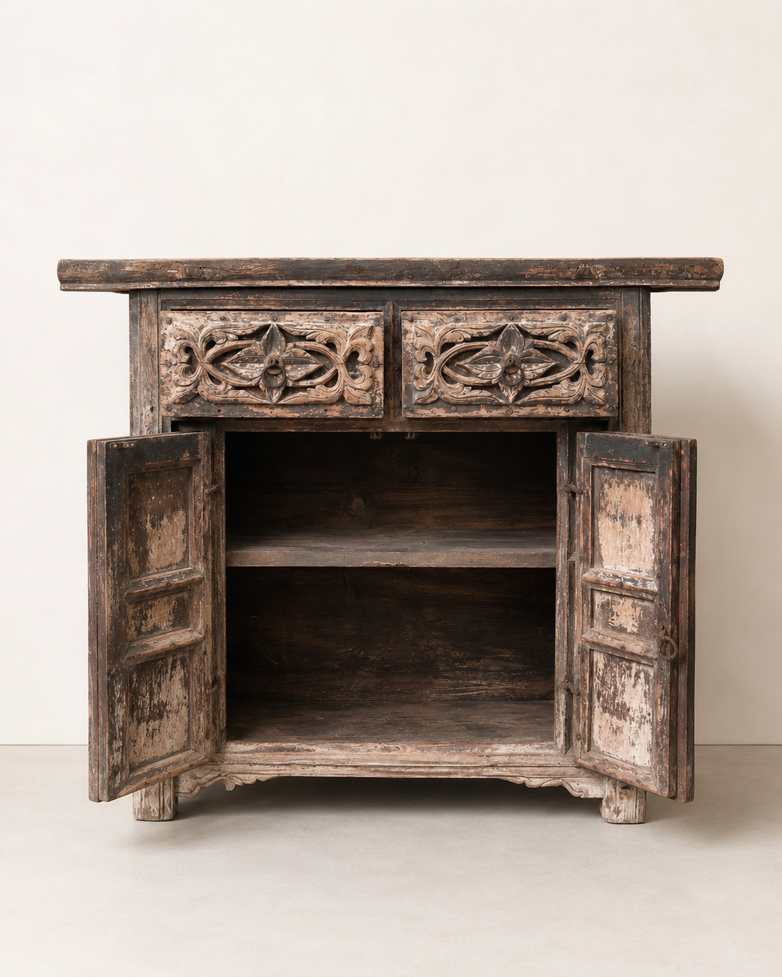 Antique Elm Cabinet