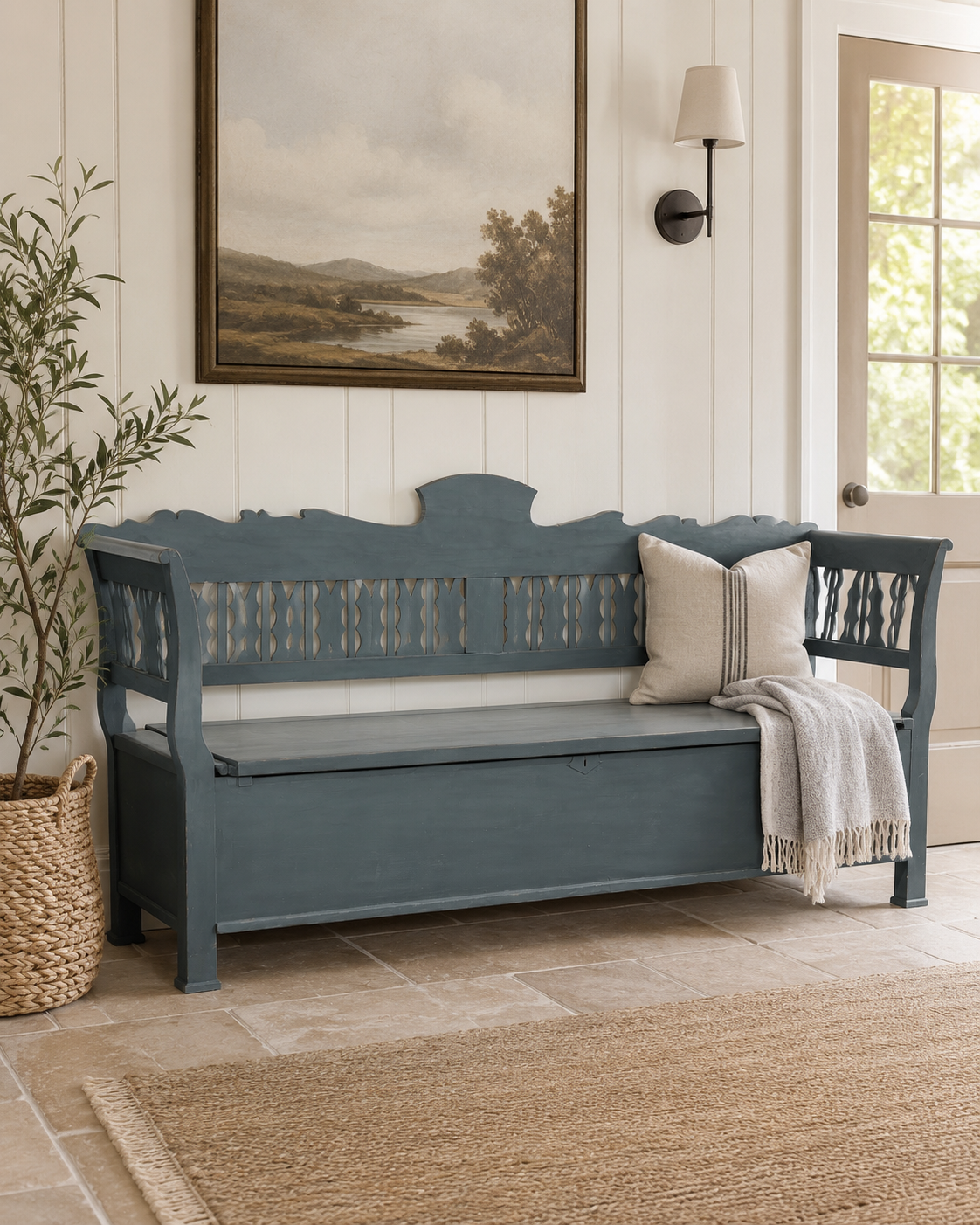 Vintage Storage Bench.
