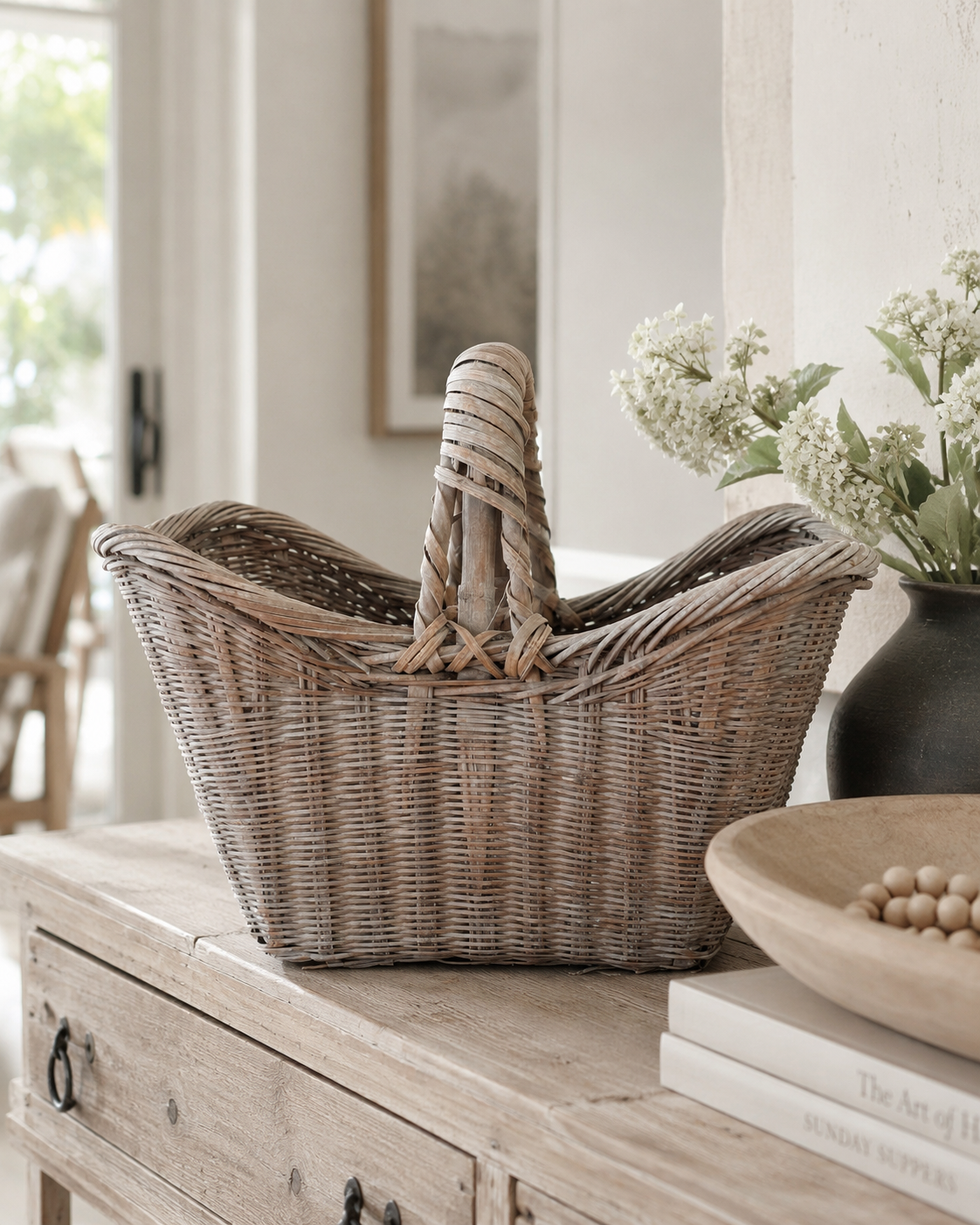 Vintage Flower Basket