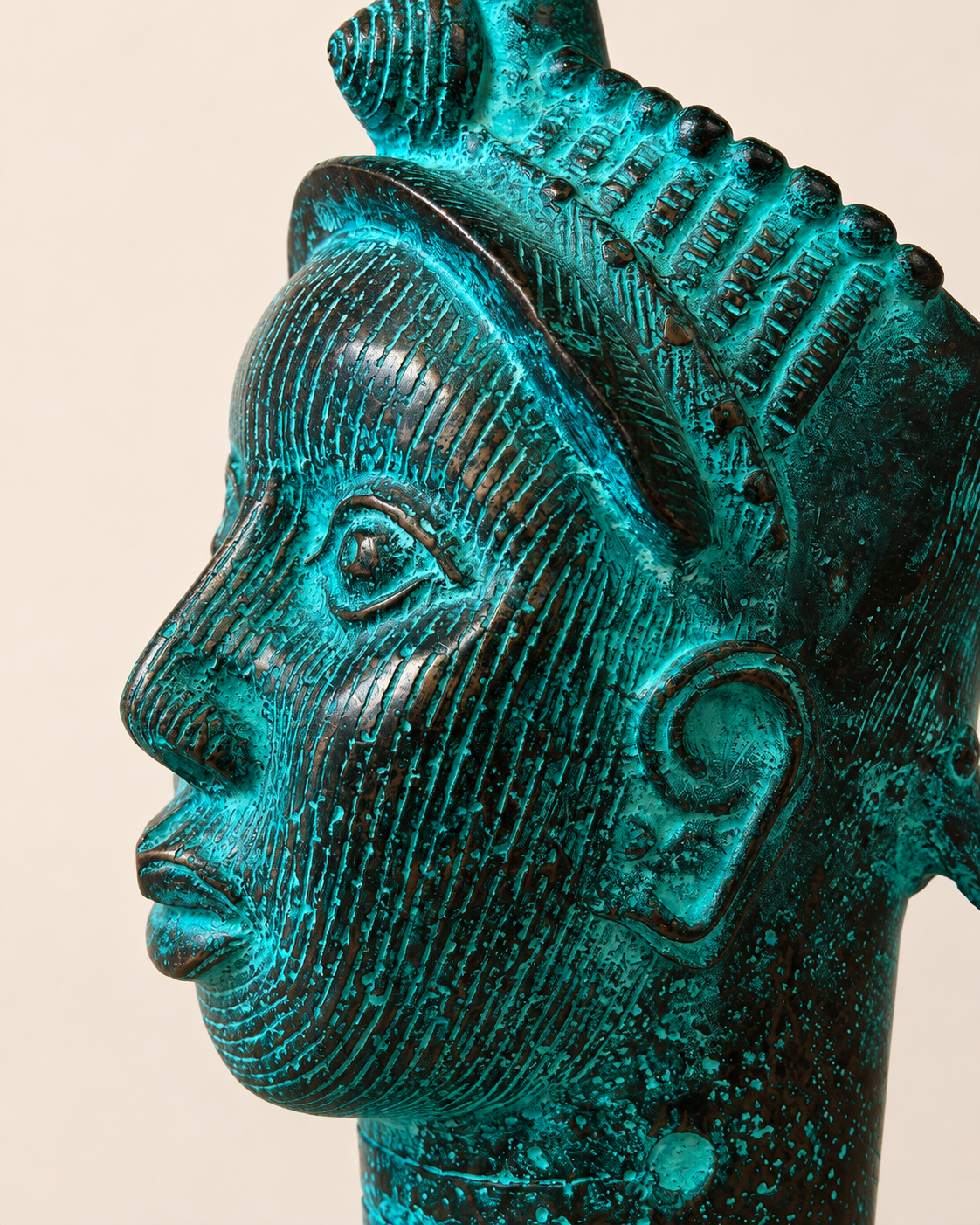 Benin Bronze Ife Head